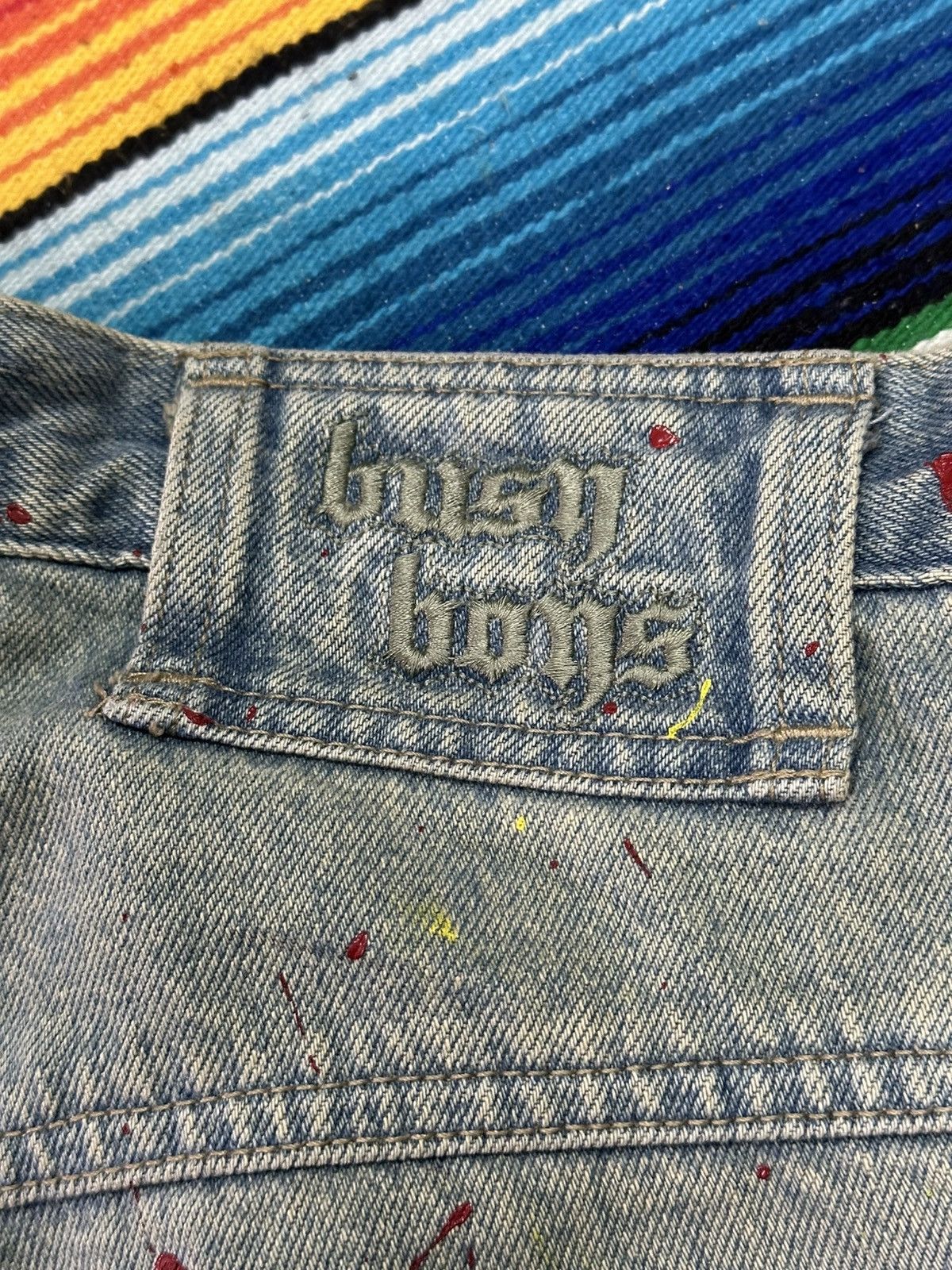 JNCO Busy boys baggy art paint . Size US 34 / EU 50 - 4 Thumbnail