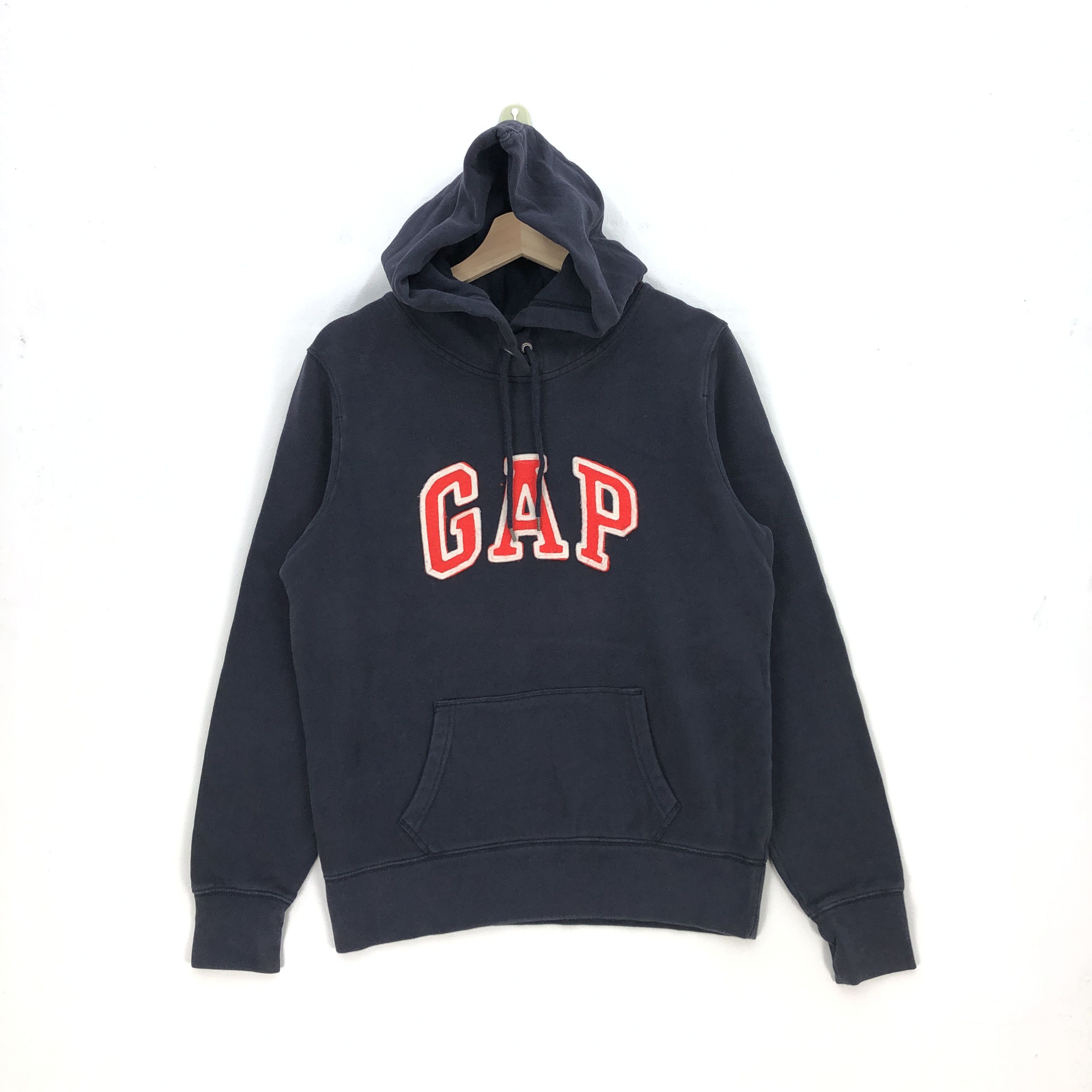 Gap × Vintage Vintage GAP Hoodie Sweatshirt GAP Sweater Jumper Hooded Size US L / EU 52-54 / 3 - 2 Thumbnail