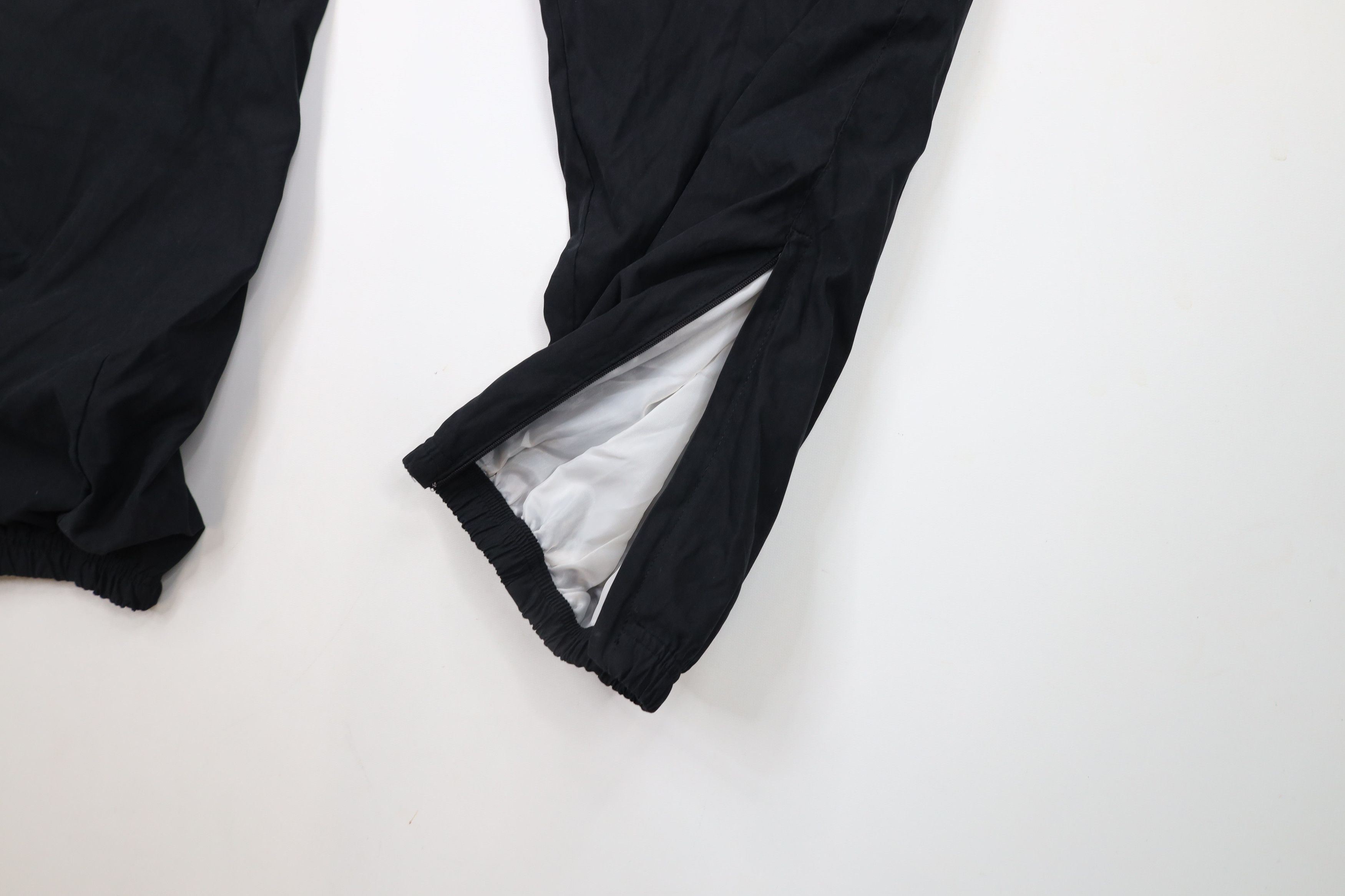 Vintage Vintage 90s Streetwear Lined Cuffed Joggers Pants Black Size US 34 / EU 50 - 5 Thumbnail