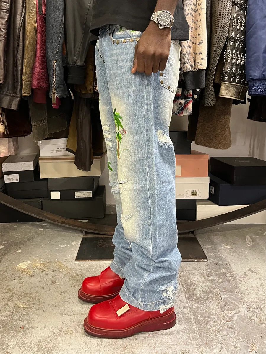 Dolce & Gabbana SS2006 Dolce & Gabbana Honolulu Distressed Denim Jeans Size US 30 / EU 46 - 5 Thumbnail