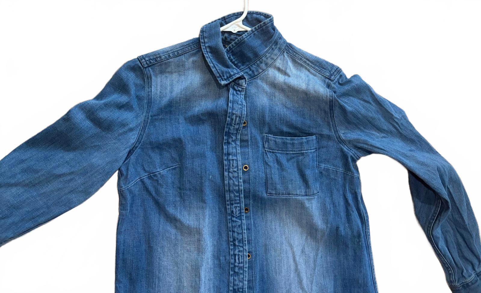 Other Natural Reflections Denim ButtonUp Shirt Dress Long Sleeve 6 Size M / US 6-8 / IT 42-44 - 6 Thumbnail