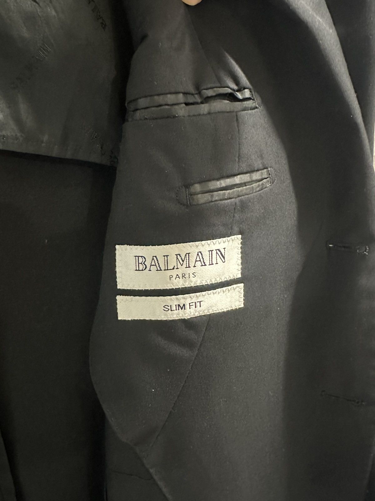 Balmain Balmain Paris Blazer Strong Shoulders, Luxury Fit Size 54R - 4 Thumbnail