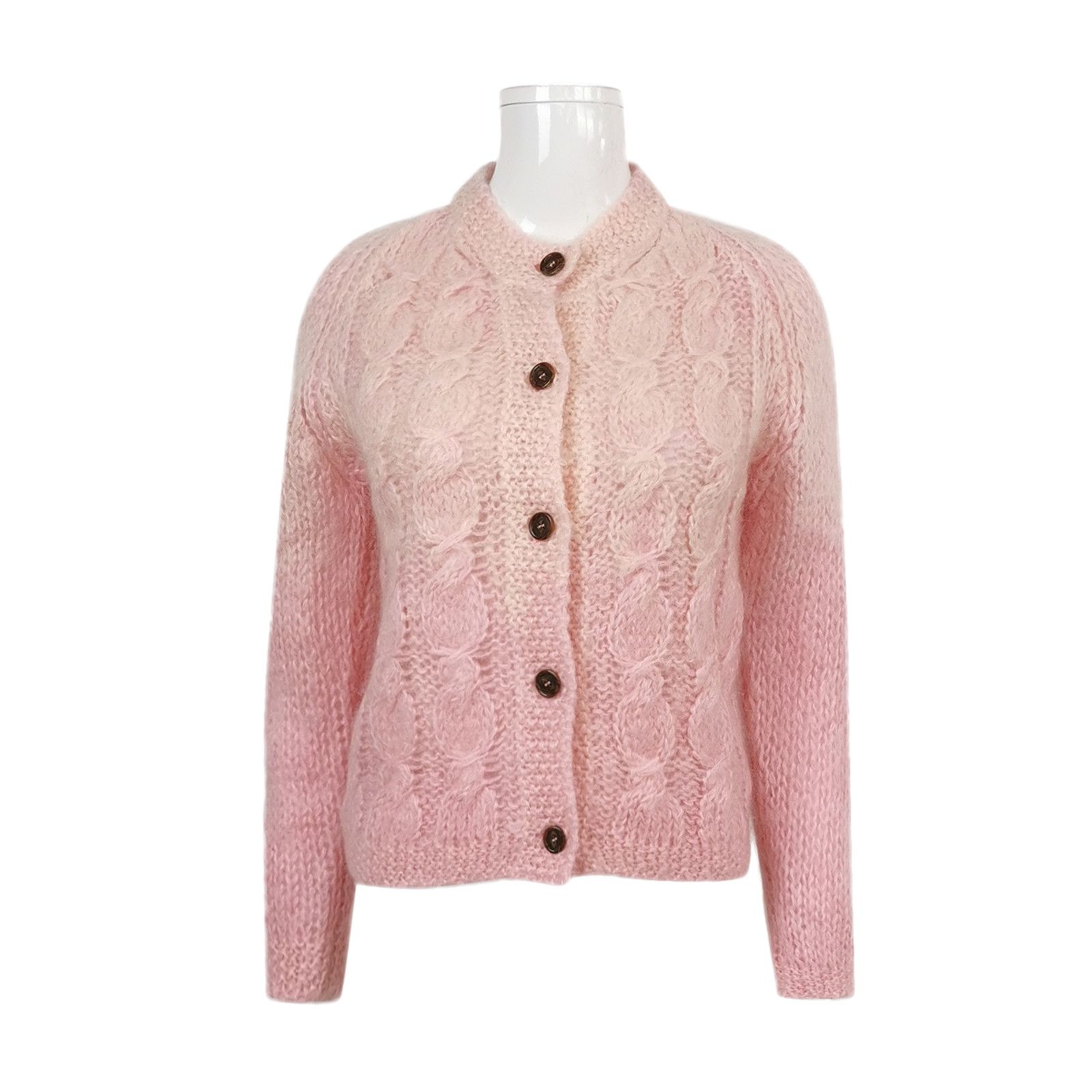 Maison Margiela Maison Margiela Cable Knit Mohair Cardigan Size XS Size XS / US 0-2 / IT 36-38 - 1 Thumbnail