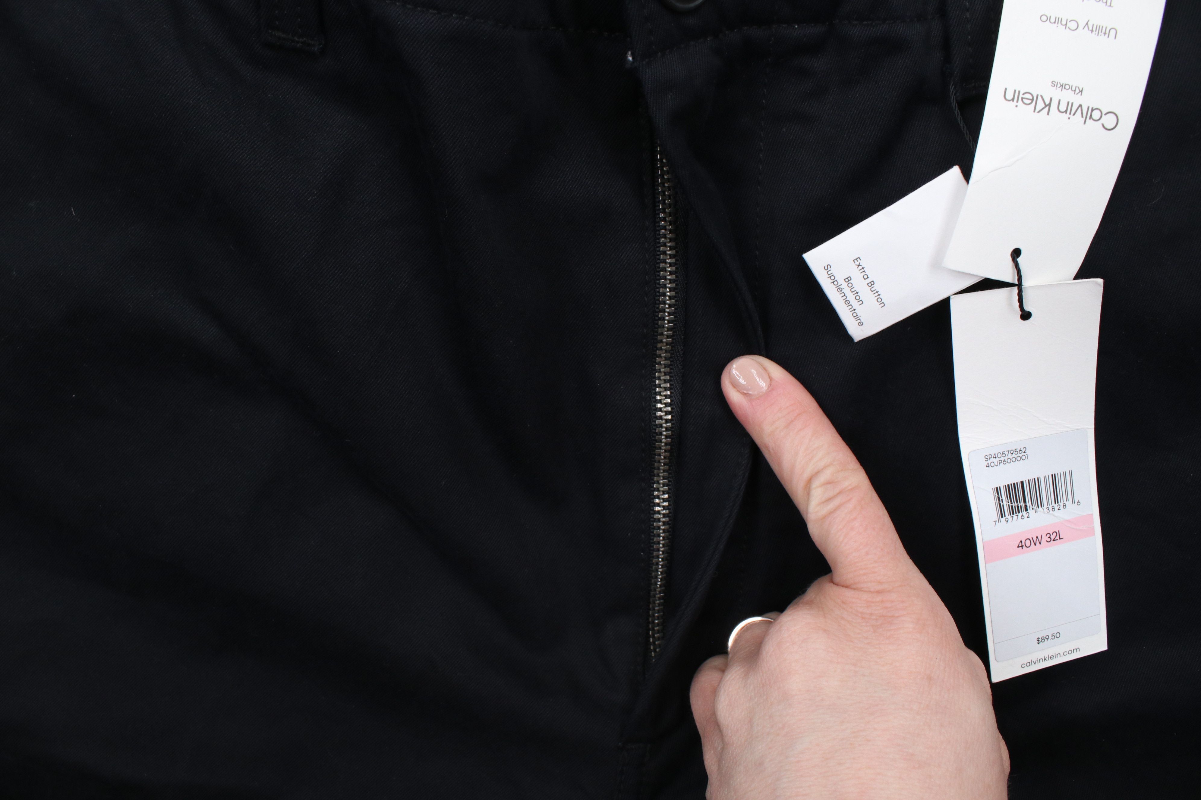 Calvin Klein × Vintage Deadstock Vintage Y2K Calvin Klein Utility Chino Pants Black Size US 40 / EU 56 - 8 Thumbnail