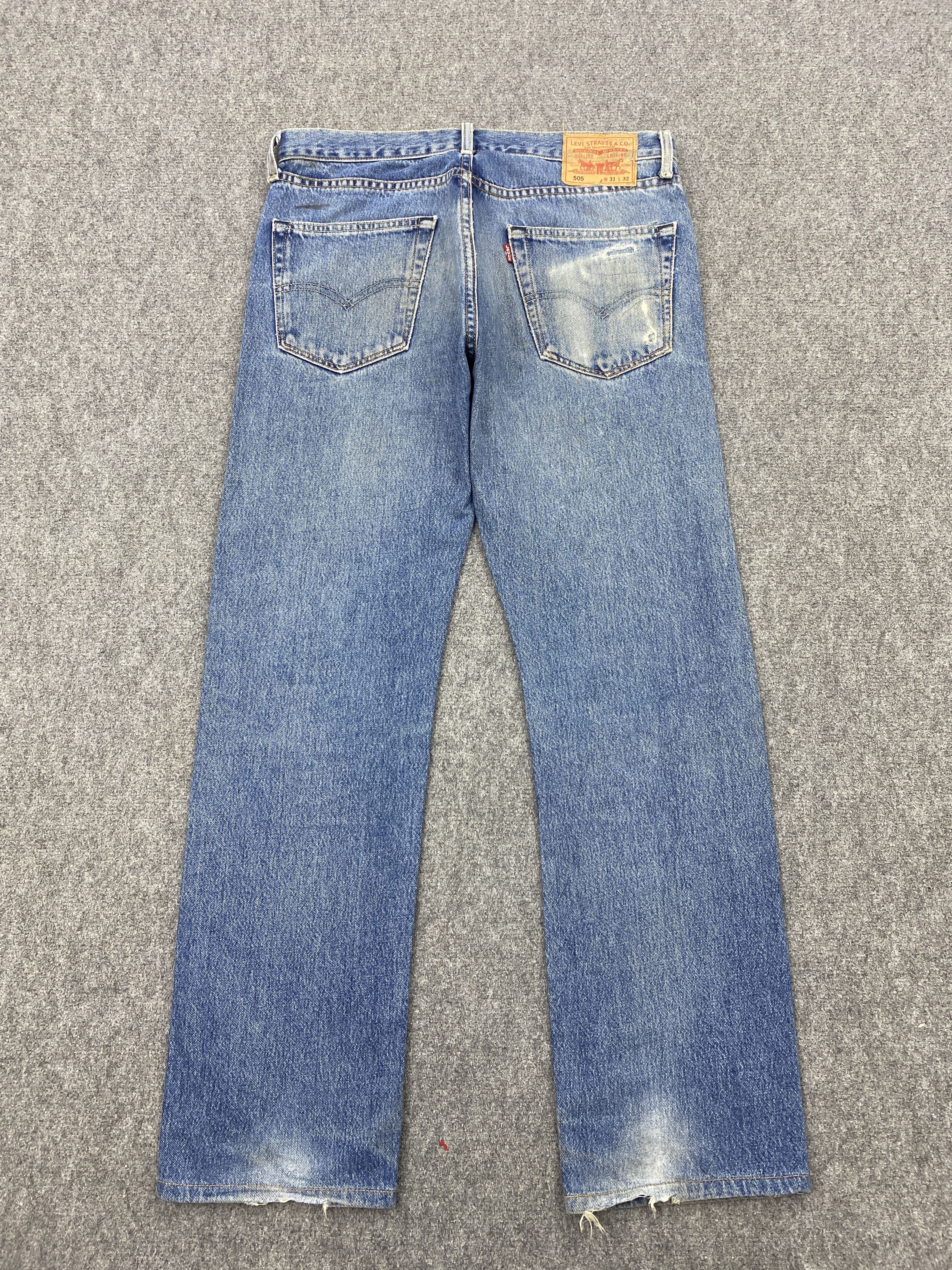 Levi's × Vintage Distressed Faded Blue Vintage 90s Levi's 505 Jeans Size US 32 / EU 48 - 3 Thumbnail