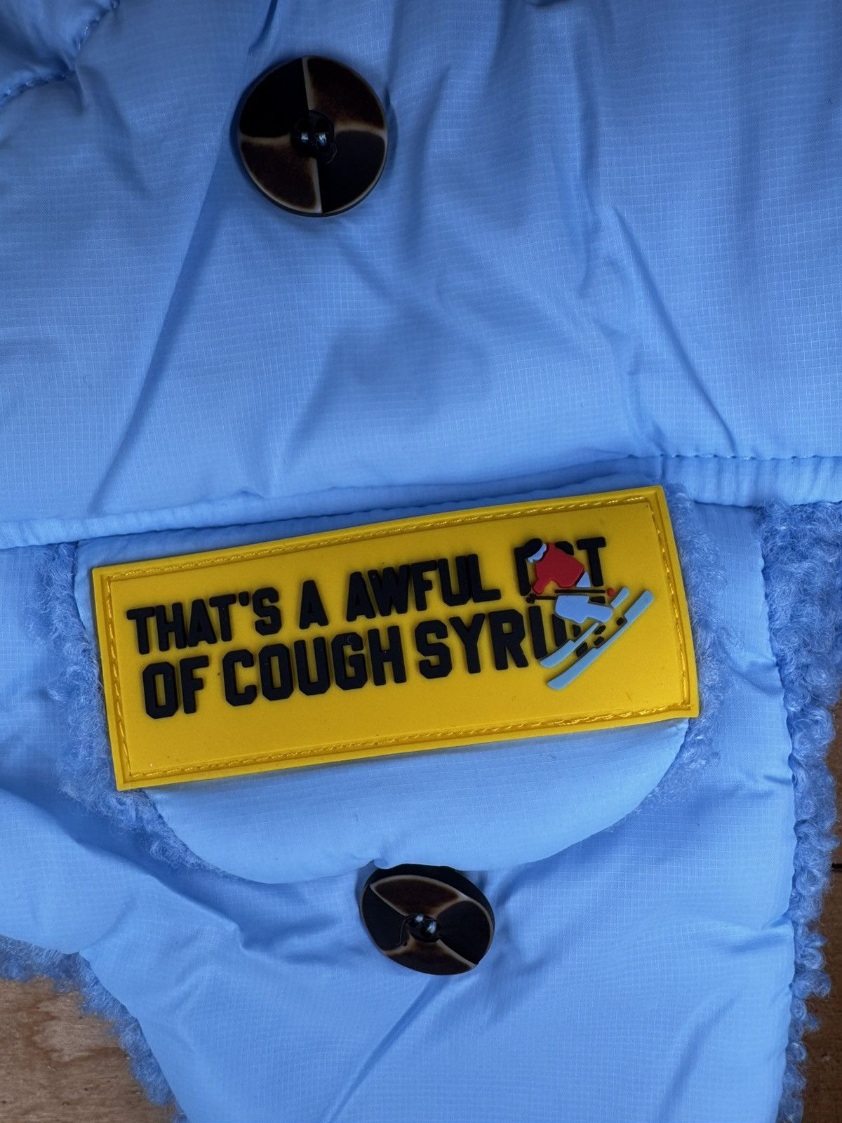 Other That’s A Awful lot Of Cough Syrup Blue Trapper Hat OS Size ONE SIZE - 3 Thumbnail