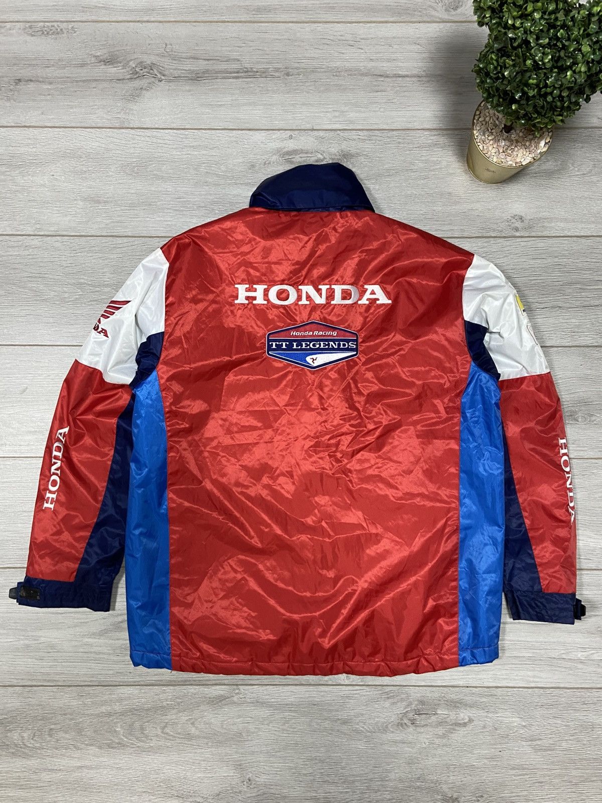 Honda Honda vintage big logo racing jacket big logo Size US L / EU 52-54 / 3 - 1 Thumbnail