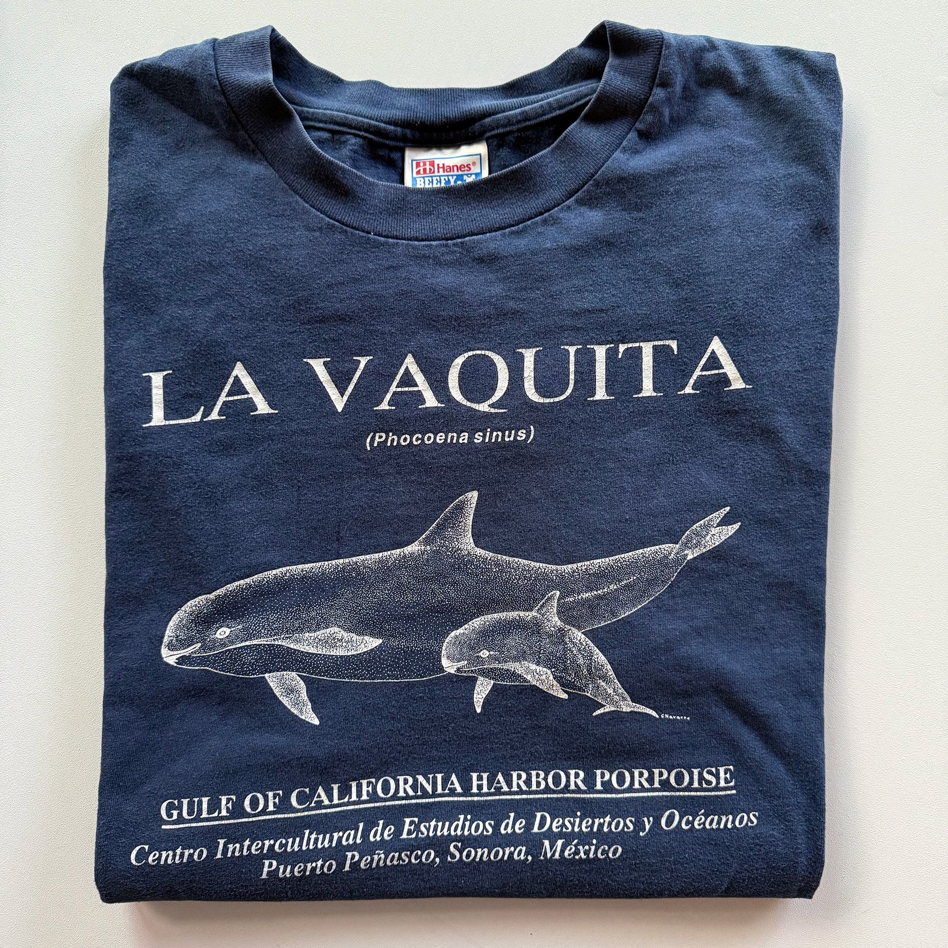 Vintage 1990s Vintage Whale Tee Size US XL / EU 56 / 4 - 4 Thumbnail