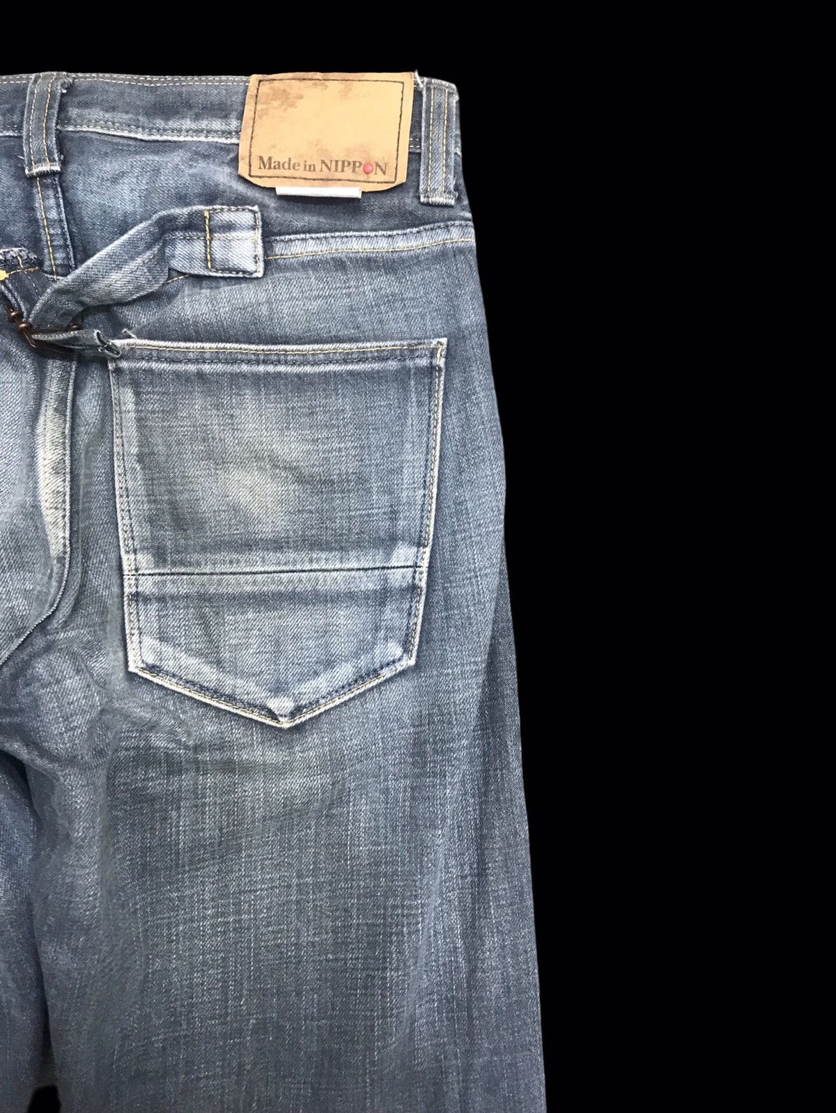 Japanese Brand 💥BACK NUMBER CINCH BACK COOL FADES STRAIGHT DENIM F364 Size US 30 / EU 46 - 10 Thumbnail
