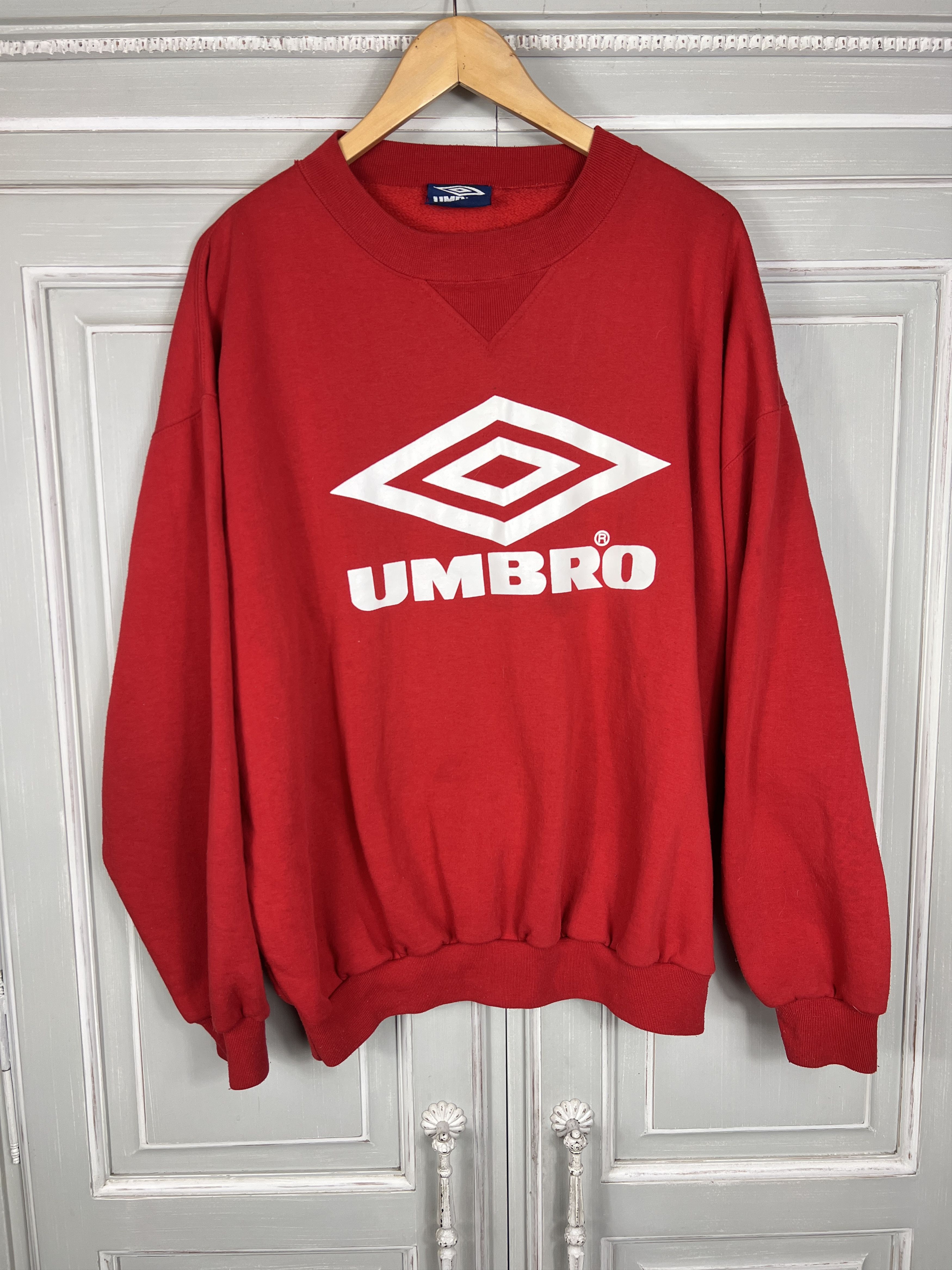 VINTAGE 90S UMBRO PRO TRAINING SWEATSHIRT FOOTBALL STYLE