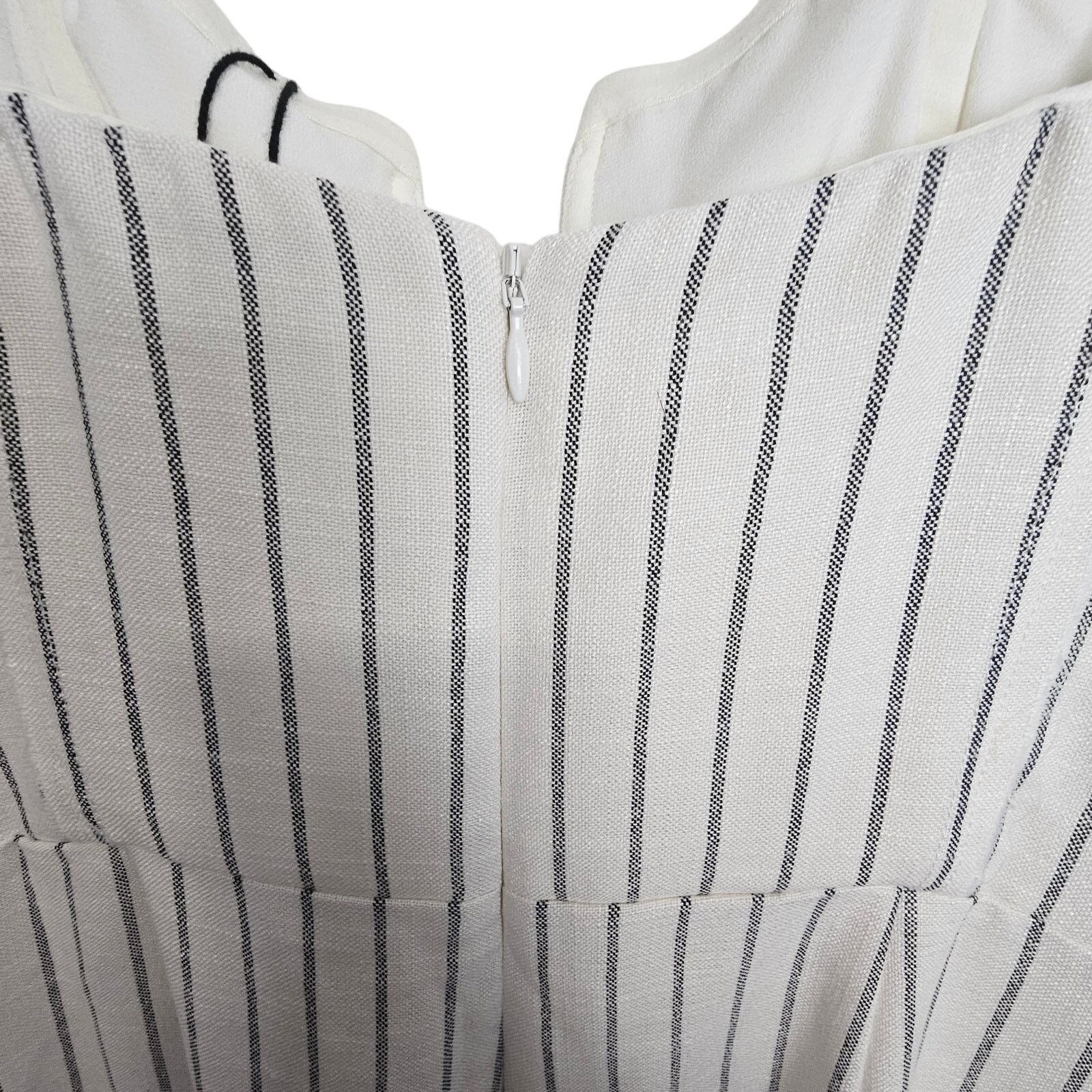 REVOLVE NEW NBD Revolve Black White Striped Jumpsuit Women M Boning Size 30" / US 8 / IT 44 - 9 Thumbnail