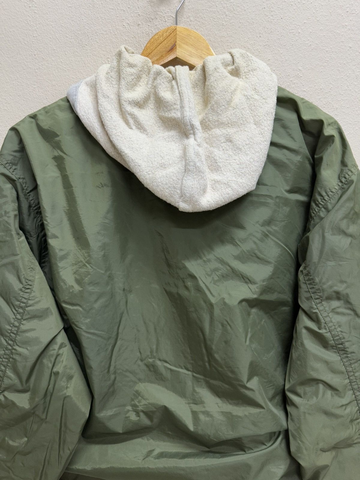 Japanese Brand × Vintage Naf nAf Rubber Label Padded Nylon Jacket Hoodie Size US XL / EU 56 / 4 - 22 Thumbnail