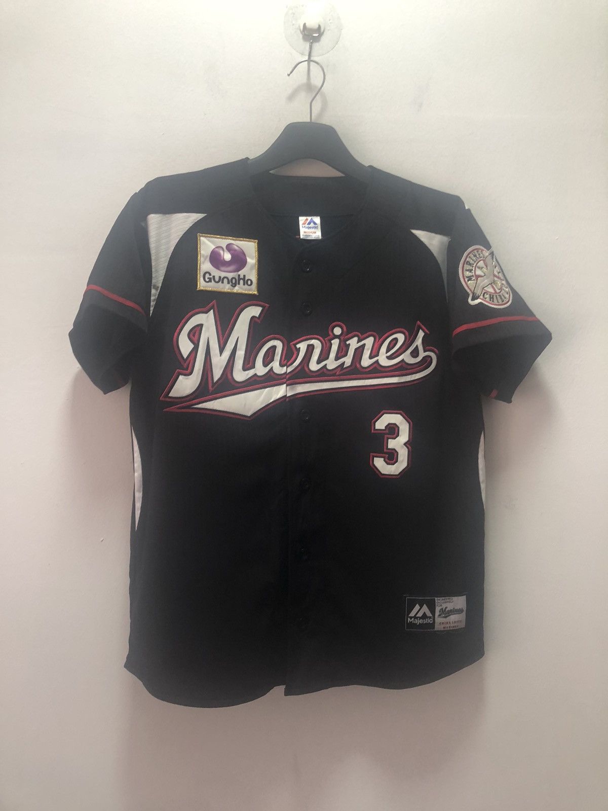 Japanese Brand × Majestic CHIBA LOTTE MARINES Baseball Jersey Katsuya Kakunaka Japan Size US M / EU 48-50 / 2 - 1 Thumbnail