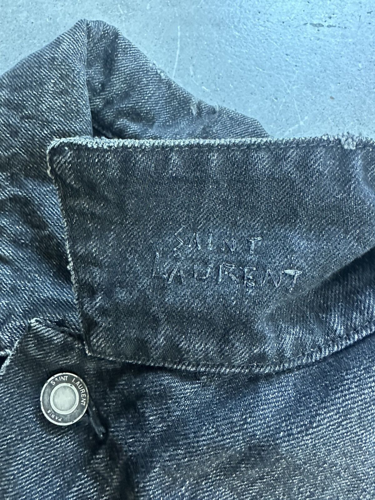 Saint Laurent Paris Saint Laurent Denim jacket faded distressed 2019 Size US M / EU 48-50 / 2 - 7 Thumbnail