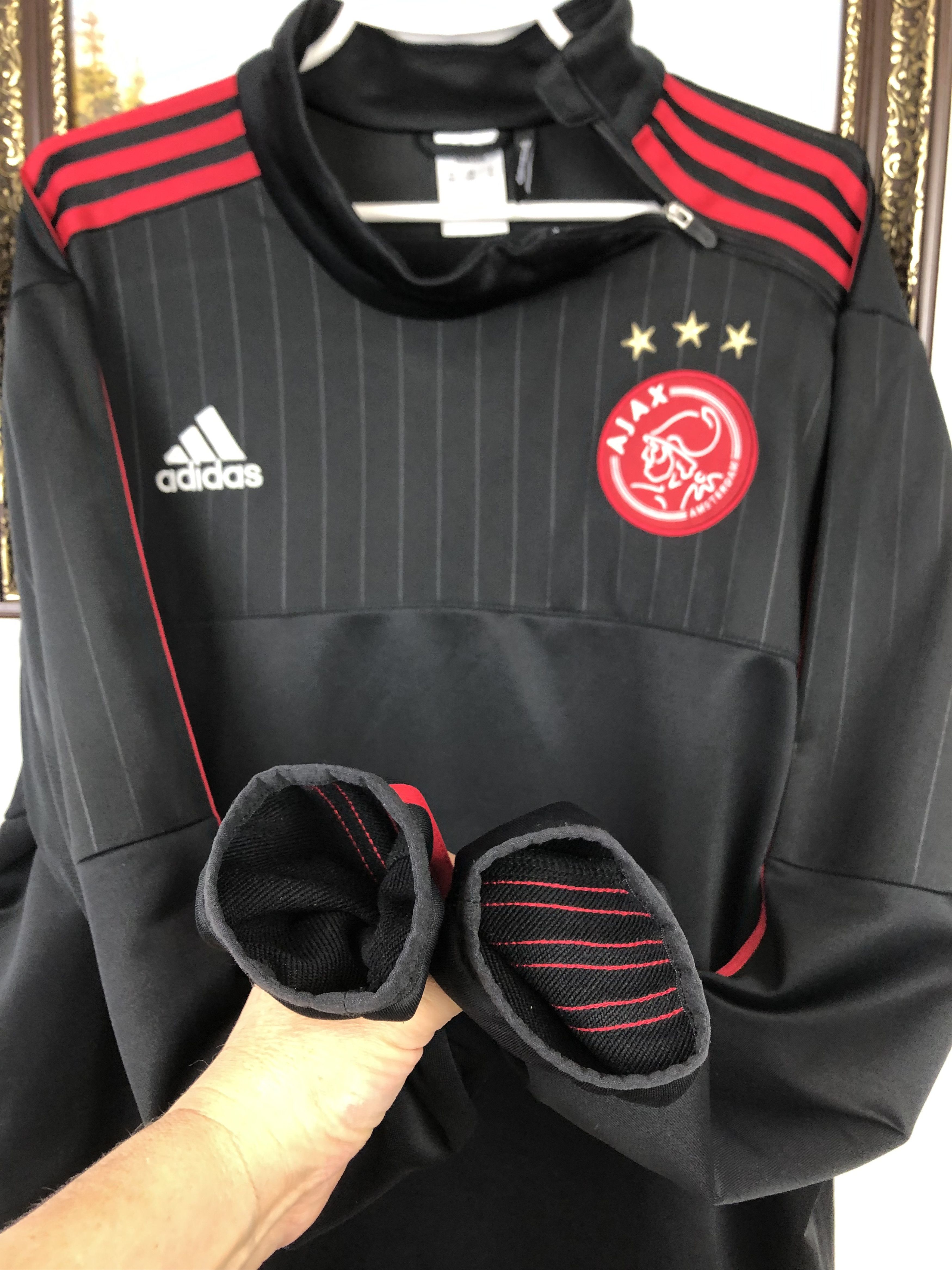 Adidas Adidas Ajax Amsterdam Sweatshirt Soccer Jacket Track Size US XXL / EU 58 / 5 - 3 Thumbnail