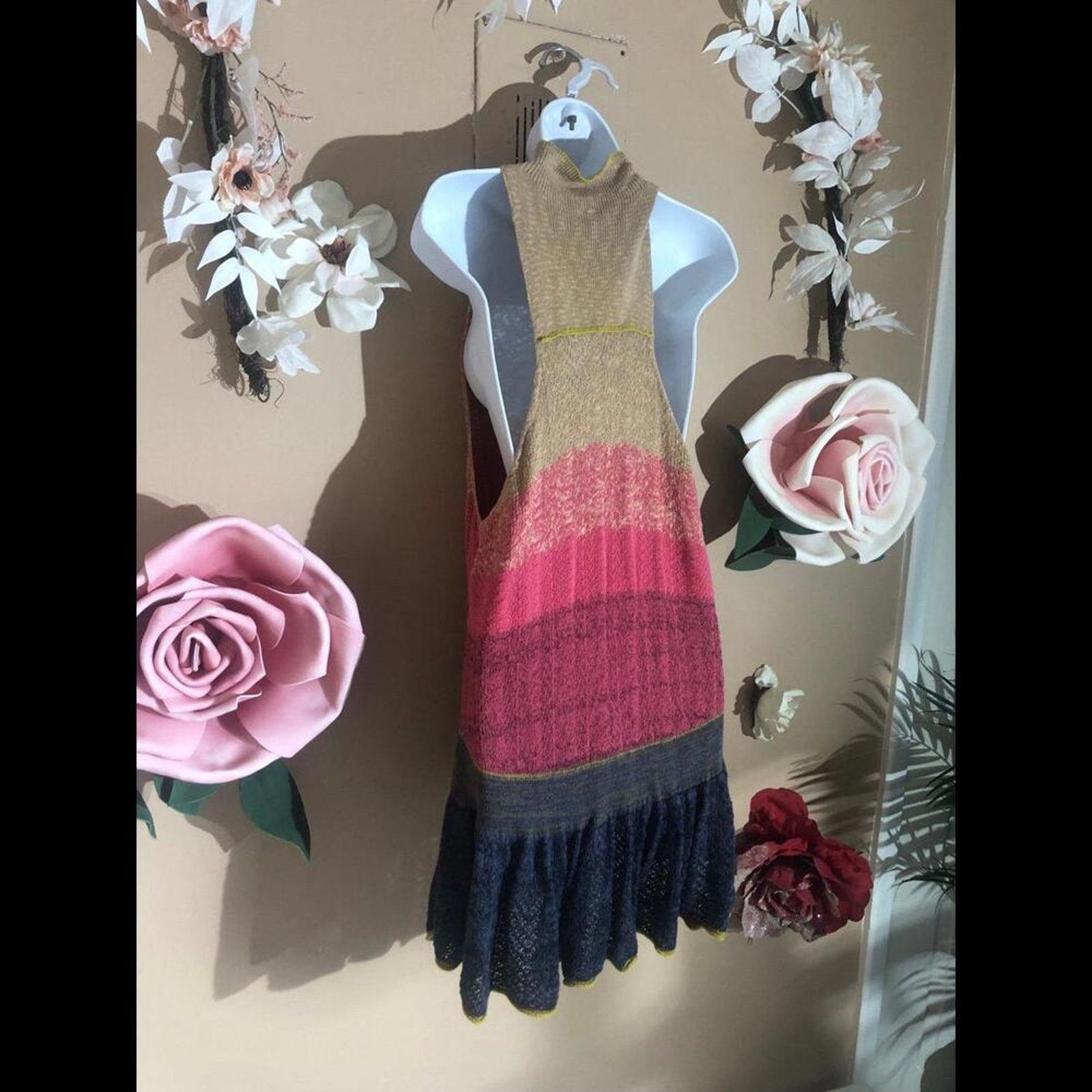 Free People Free people multicolored dress deep open sides Size S / US 4 / IT 40 - 5 Thumbnail