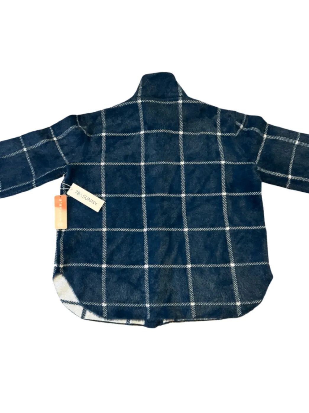 Other 78 & Sunny Womens Jacket Large Blue Plaid Button Up NWT Size L / US 10 / IT 46 - 3 Thumbnail