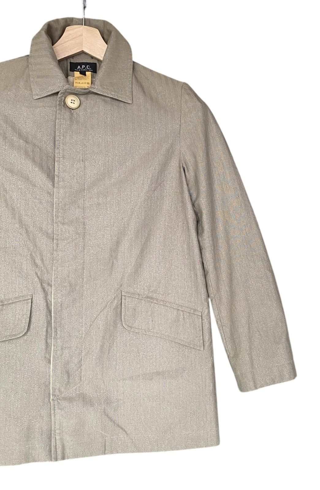 A.P.C. Rare🔥Vtg A.P.C Button Jacket Silver Size US XS / EU 42 / 0 - 2 Thumbnail