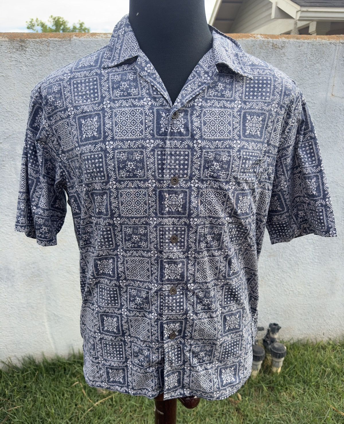 Reyn Spooner Reyn Spooner Uniqlo Hawaiian Print Blue Men's Small Size US S / EU 44-46 / 1 - 1 Thumbnail