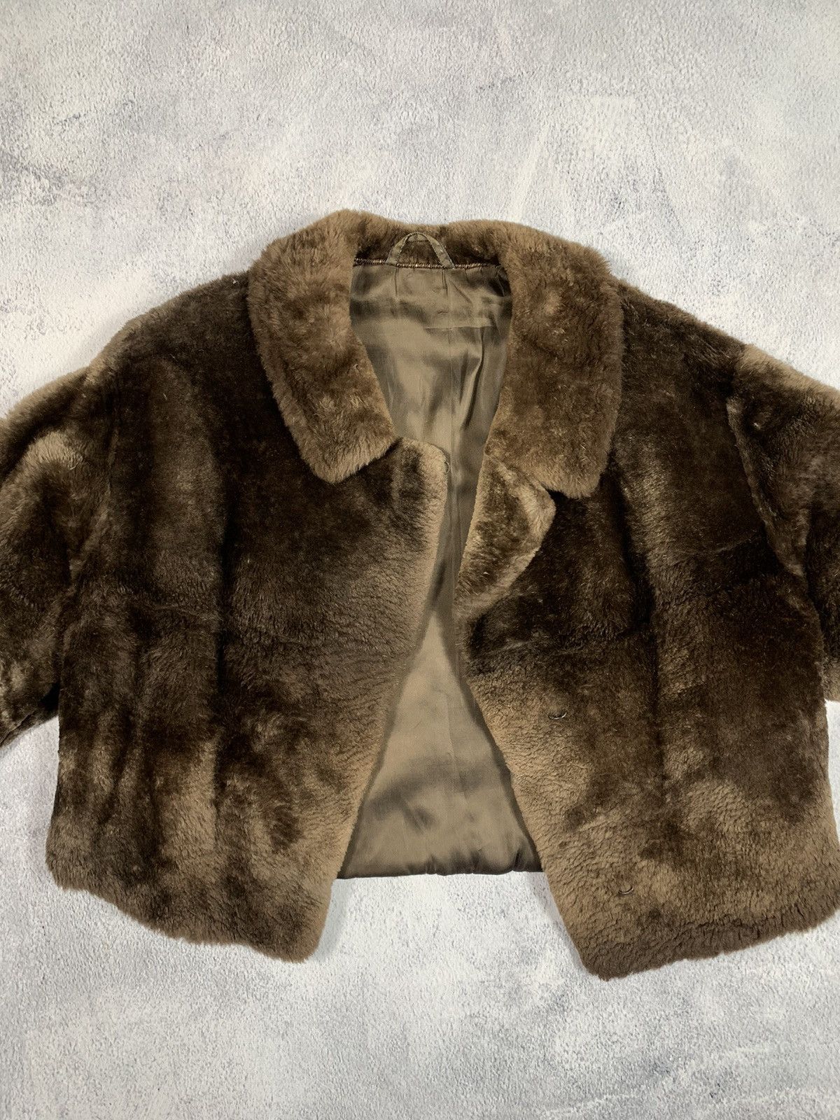 Vintage Vintage Y2K real Fur cropped coat jacket AvantGarde 00s Size M / US 6-8 / IT 42-44 - 4 Thumbnail