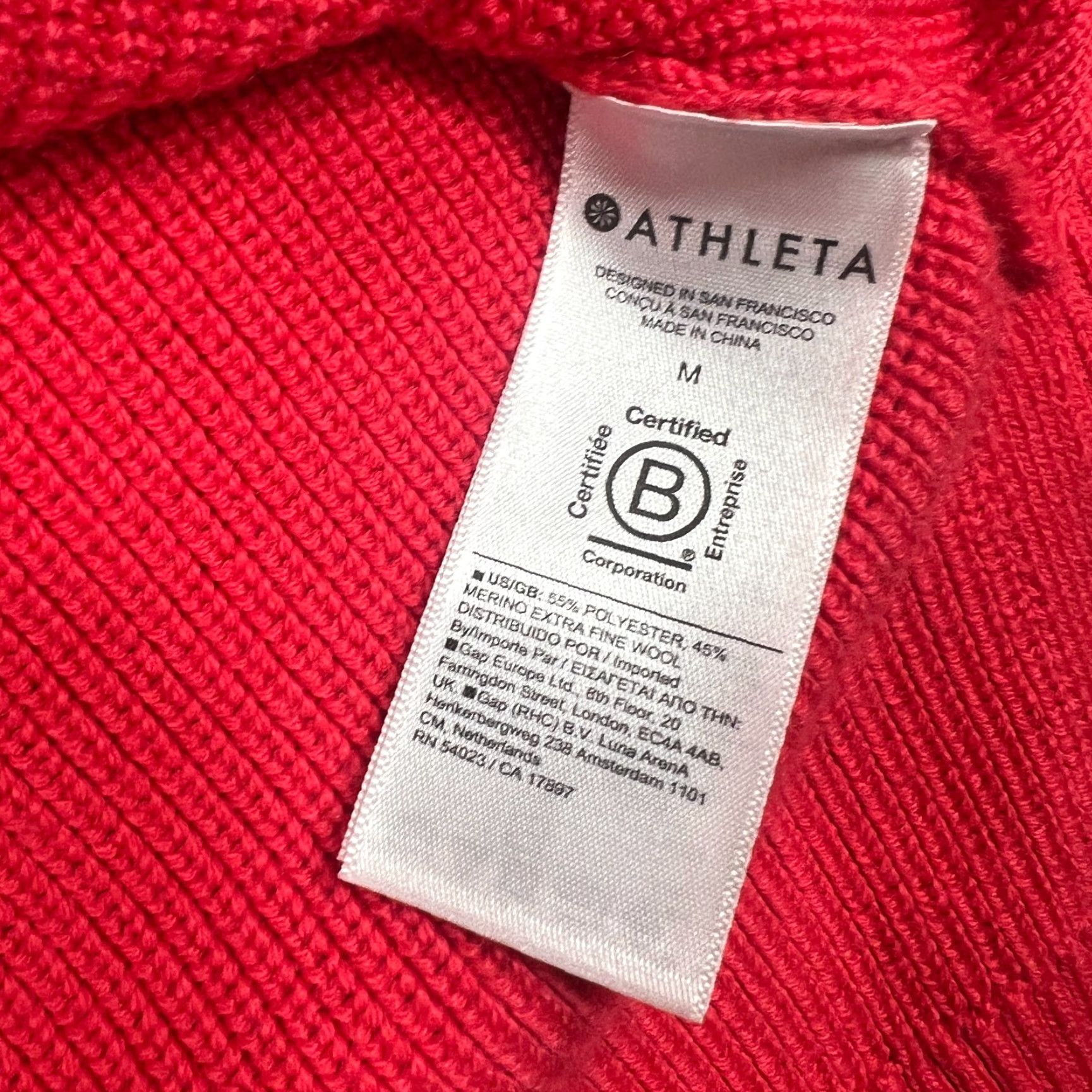 Athleta Athleta Women M Sweater Refined VNeck Pink Pullover Poly Merino Blnd Hanover Cotton? Size M / US 6-8 / IT 42-44 - 6 Thumbnail