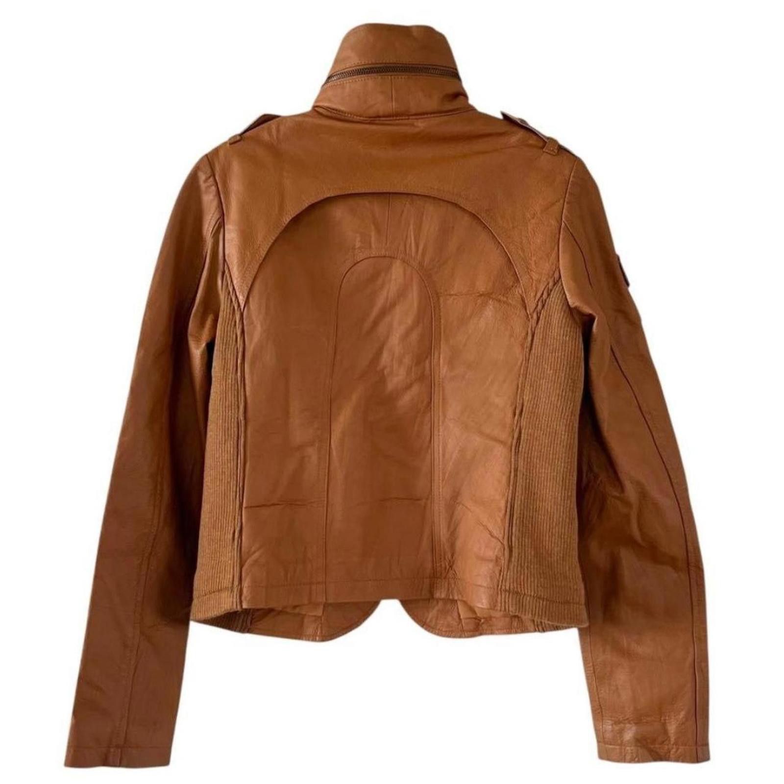 Other Real leather stand collar futuristic jacket Size XS / US 0-2 / IT 36-38 - 2 Thumbnail