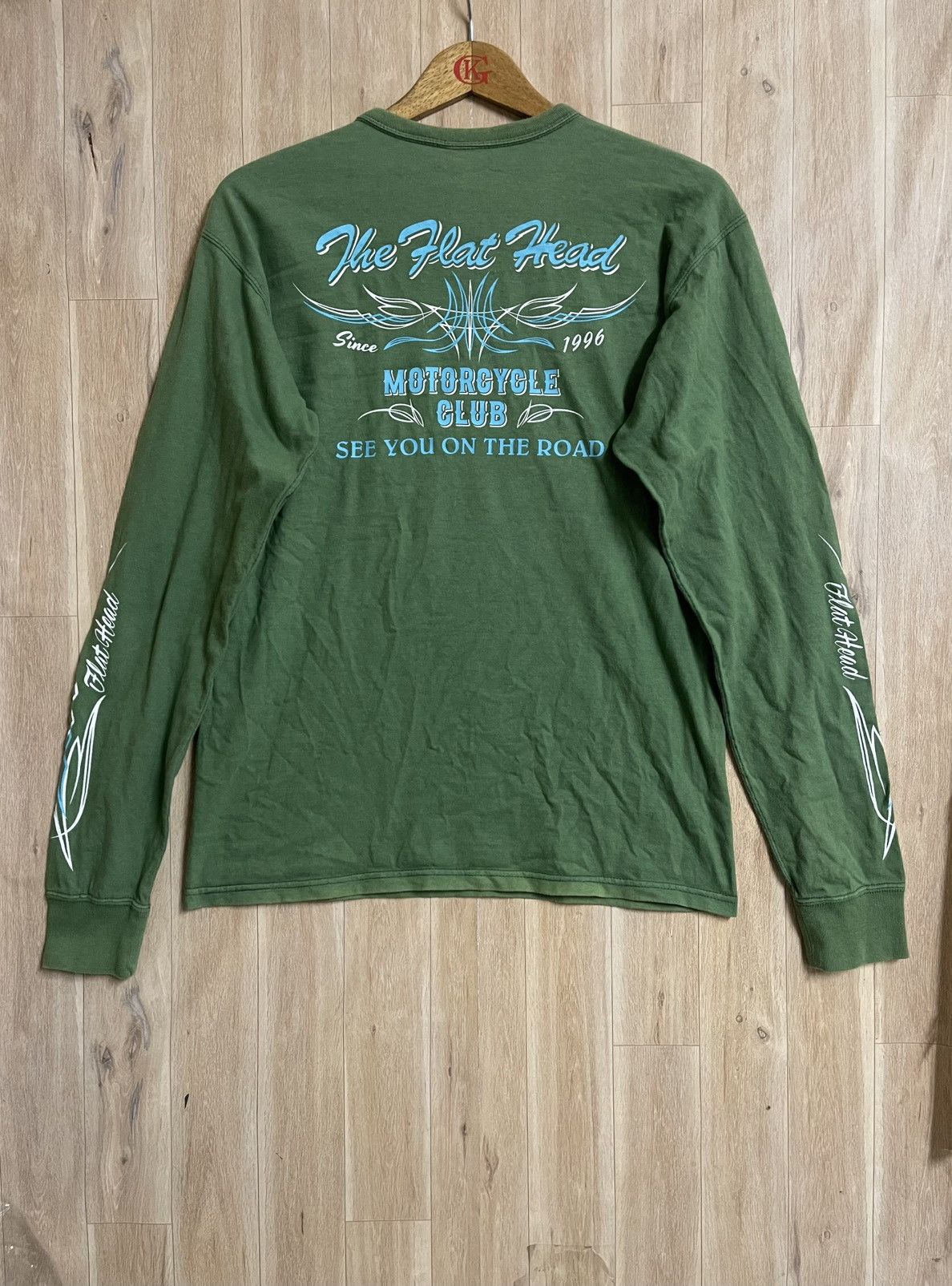The Flat Head Vintage The Flat Head Long Sleeve T shirt Medium Size US M / EU 48-50 / 2 - 7 Thumbnail