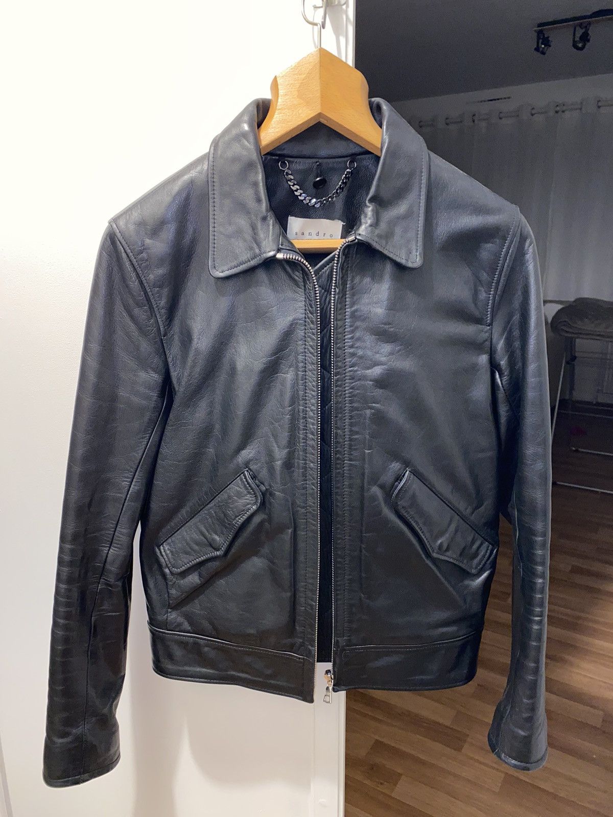 Sandro leather jacket