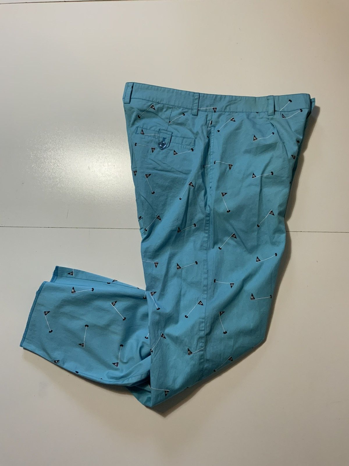 Other Rosasen Golf Flagstick Flag Pole Turquoise Performance Pants Size US 38 / EU 54 - 2 Thumbnail