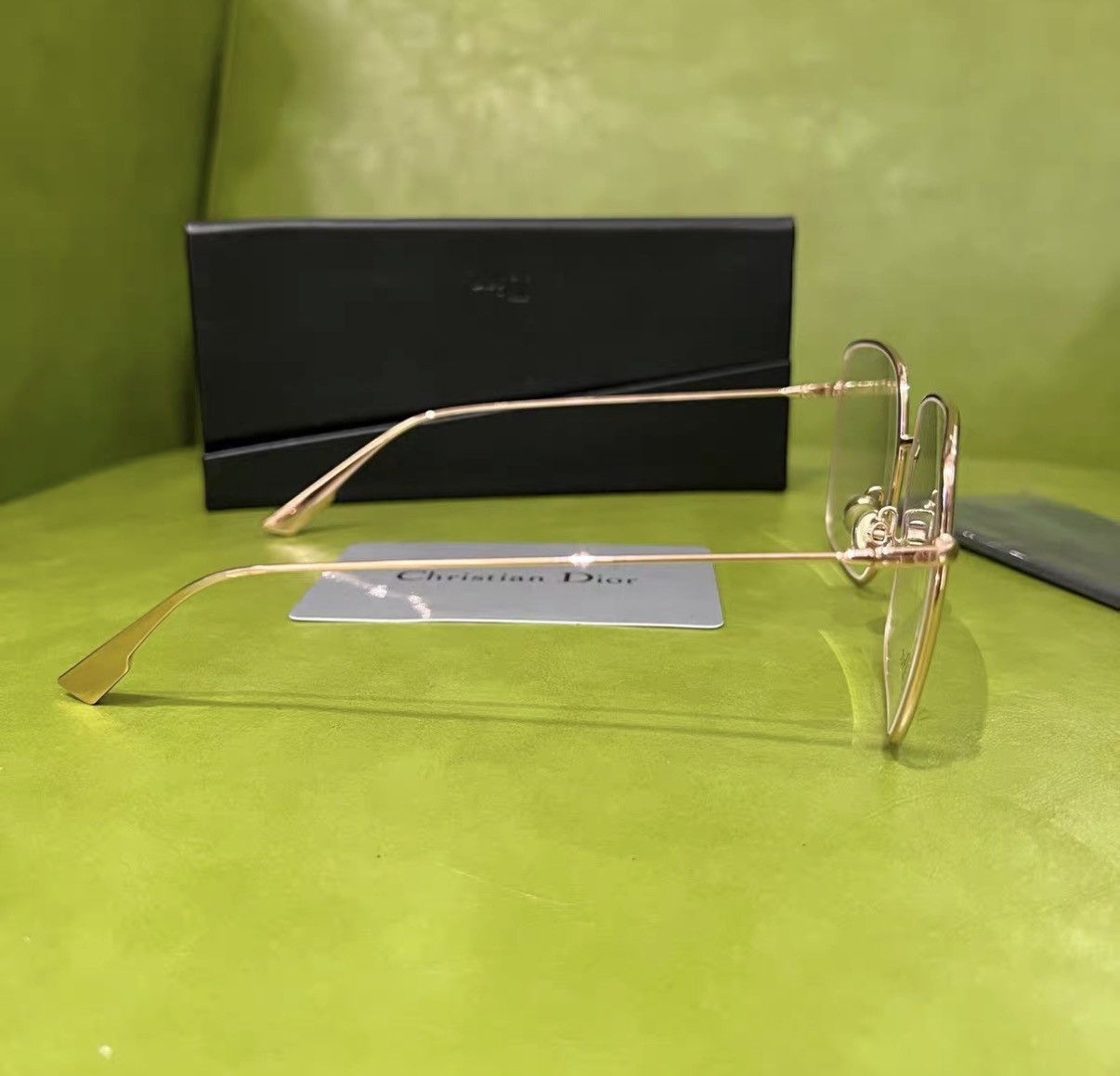 Dior Dior Rose Gold Alloy Optical Glasses J42 Size ONE SIZE - 4 Thumbnail