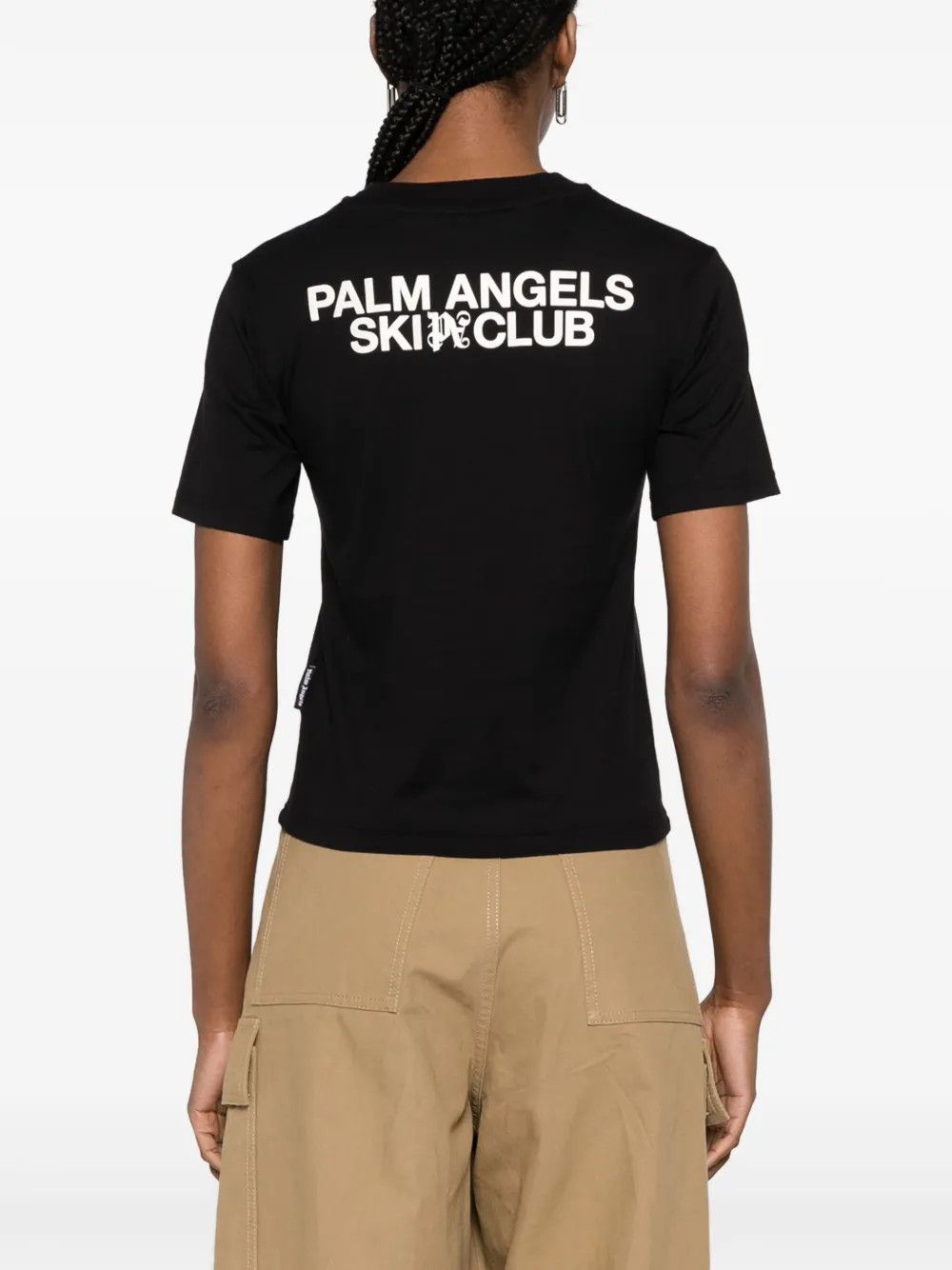 Palm Angels o1y1225 Crewneck T-Shirt in Black Size XS / US 0-2 / IT 36-38 - 4 Thumbnail
