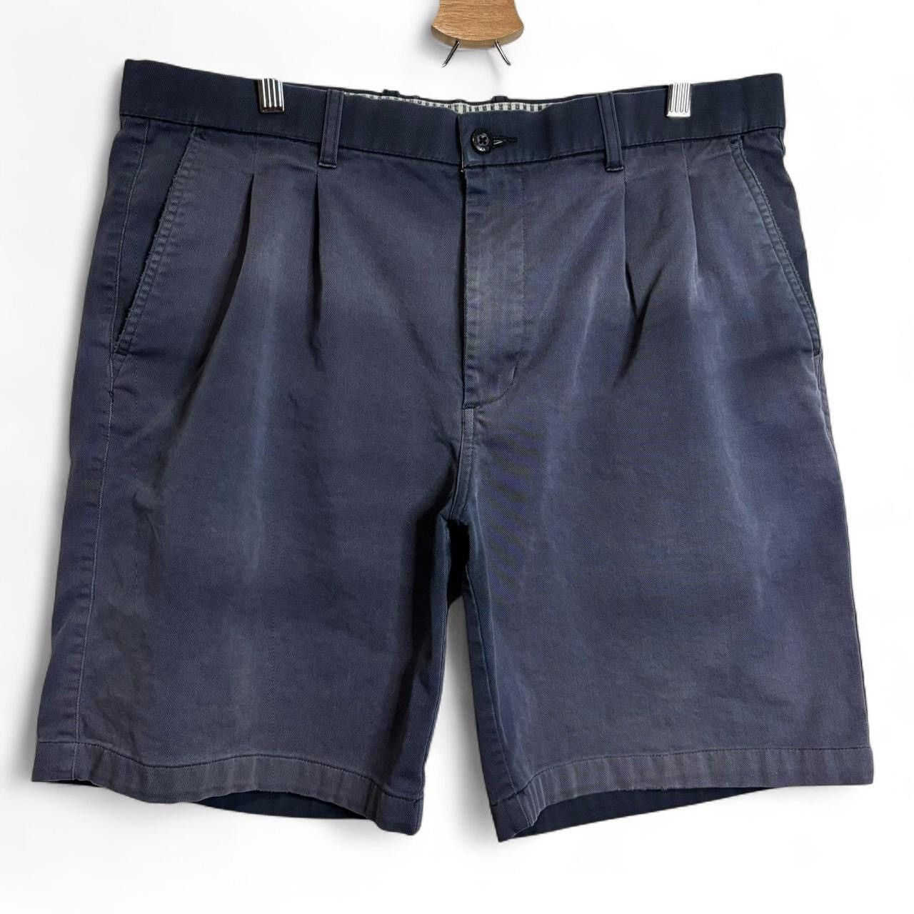 Denver Hayes × Vintage Vintage Style Faded Navy Chino Shorts Size US 36 / EU 52 - 1 Thumbnail