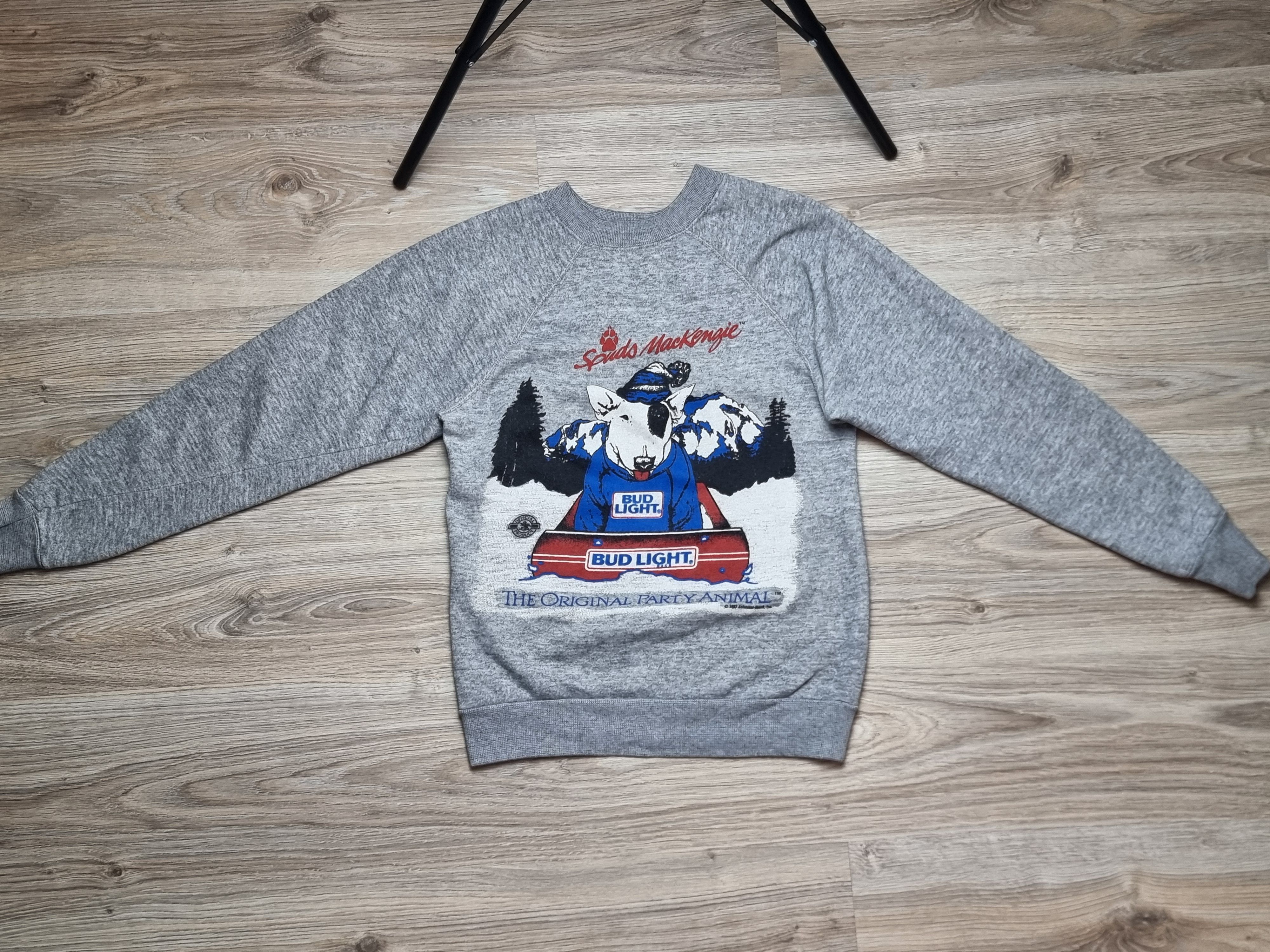Vintage Spuds mackenzie crewneck gray bud light vintage 80s 1987 Size S / US 4 / IT 40 - 2 Thumbnail