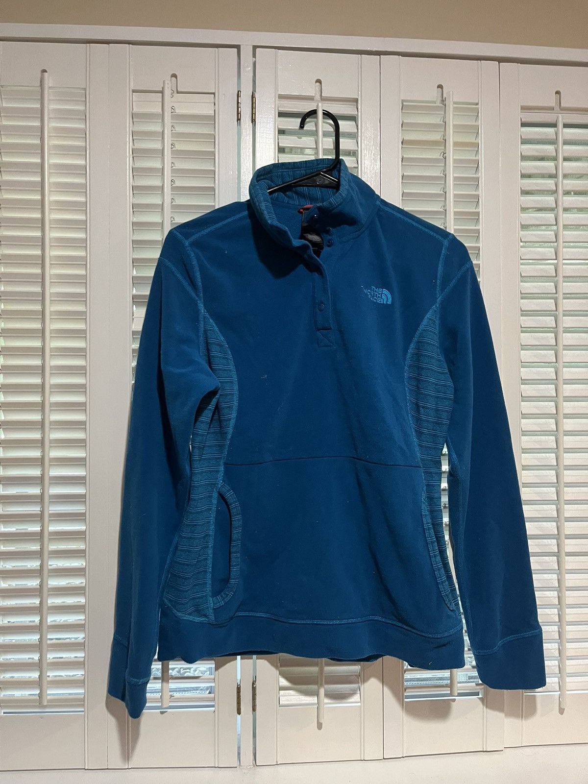 The North Face × Vintage Vintage Fleece blue 1/4 Zip Sweatshirt The North Face Size M / US 6-8 / IT 42-44 - 4 Thumbnail