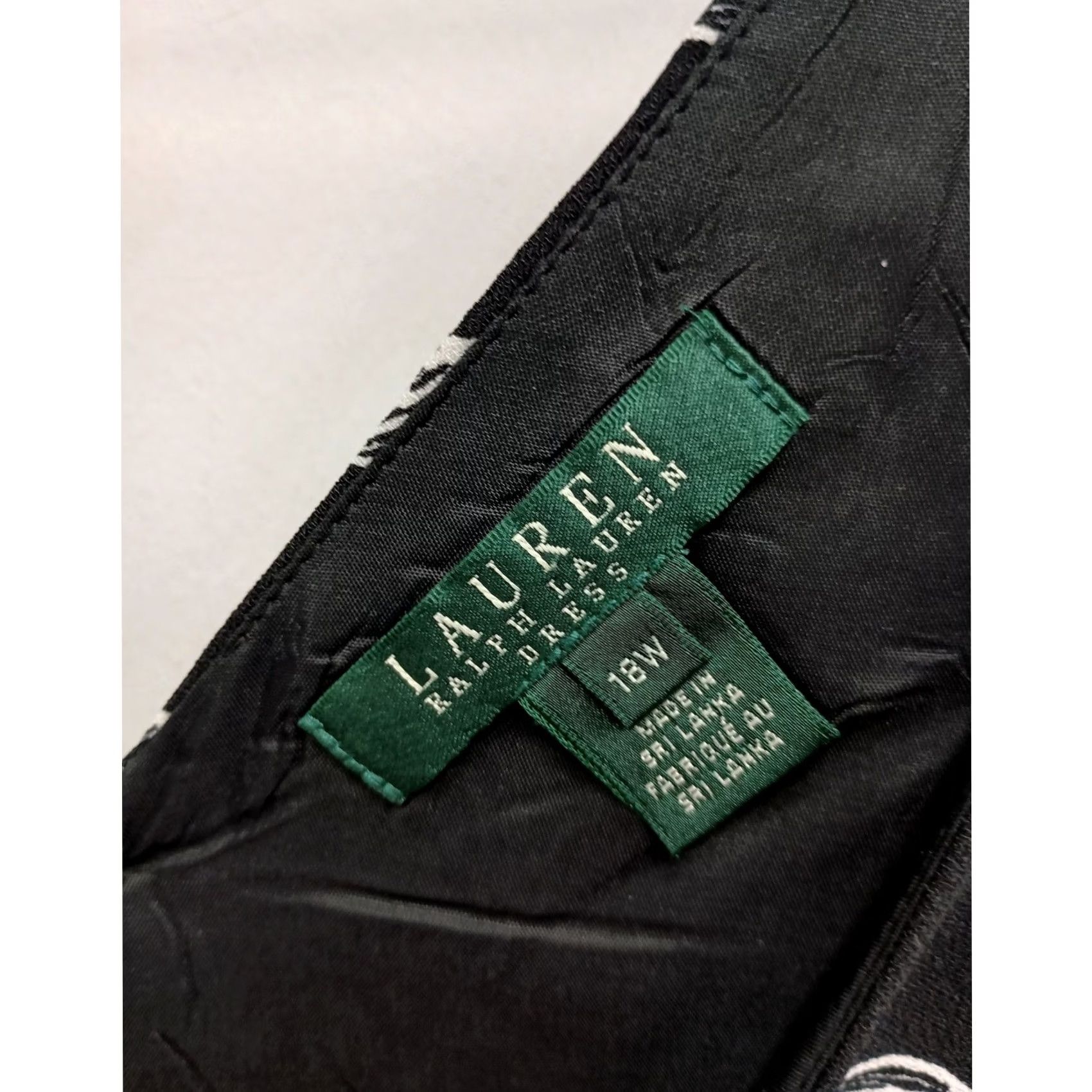 Ralph Lauren Lauren Ralph Lauren Dress Womens 18W Black Floral Sleeveless Midi Timeless Size XXL / US 16-18 / IT 52-54 - 6 Thumbnail