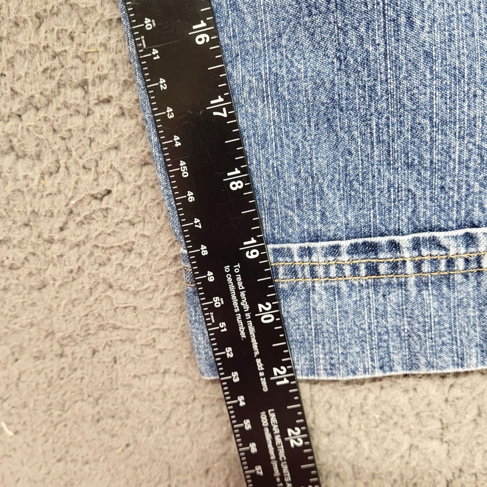 Vintage Christopher & Banks Capri Jeans Denim Wide Leg Knee Length Blue Size 8 Womens Regular 100% Cotton Size 30" / US 8 / IT 44 - 6 Thumbnail