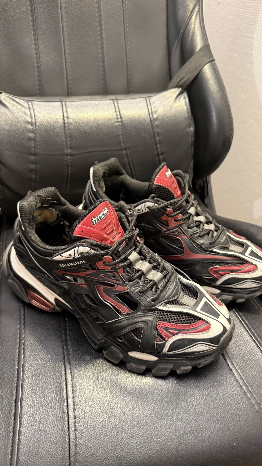 Balenciaga Balenciaga track 2 black/red Size US 10 / EU 43 - 1 Thumbnail