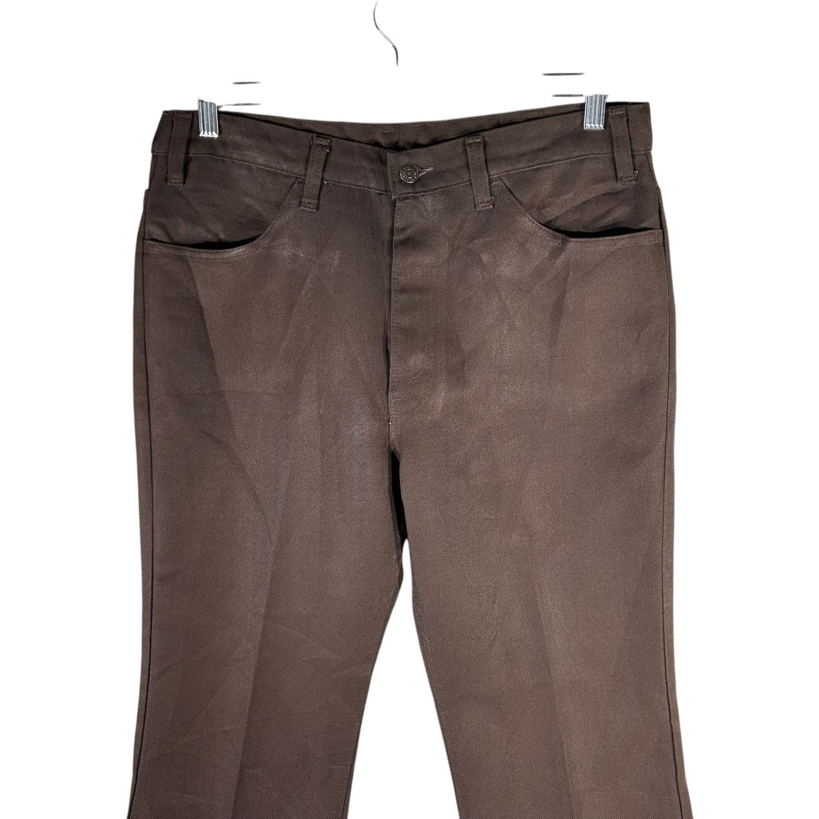 Levi's Vintage Levi's Black Tab Dacron Flare Pants 35x30 Size US 35 - 2 Thumbnail