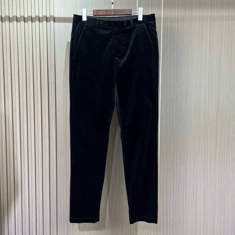 Dior Dior Black velvet suit trousers 2504-Nextarrow Size US 32 / EU 48 - 1 Thumbnail