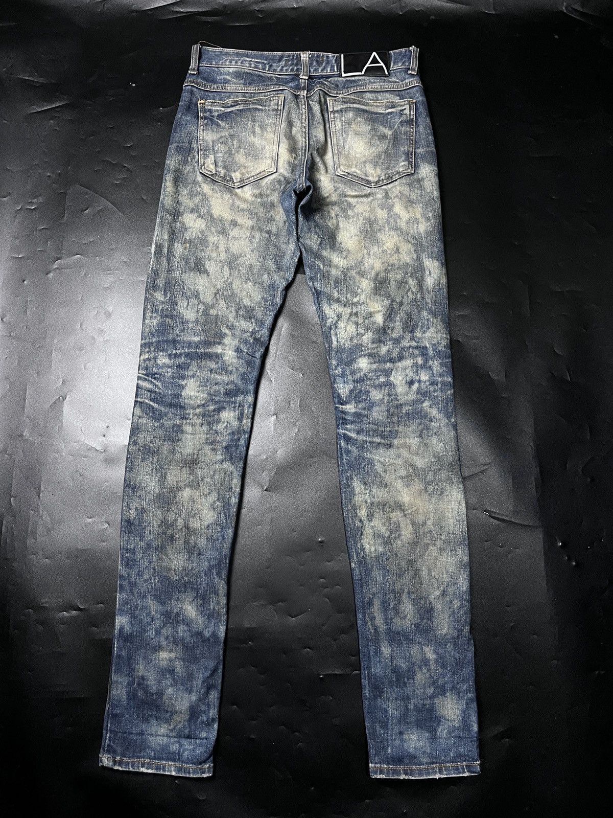 Lad Musician Archive Lad Musician Acid Bleach Distressed Skinny Jeans Size US 30 / EU 46 - 3 Thumbnail