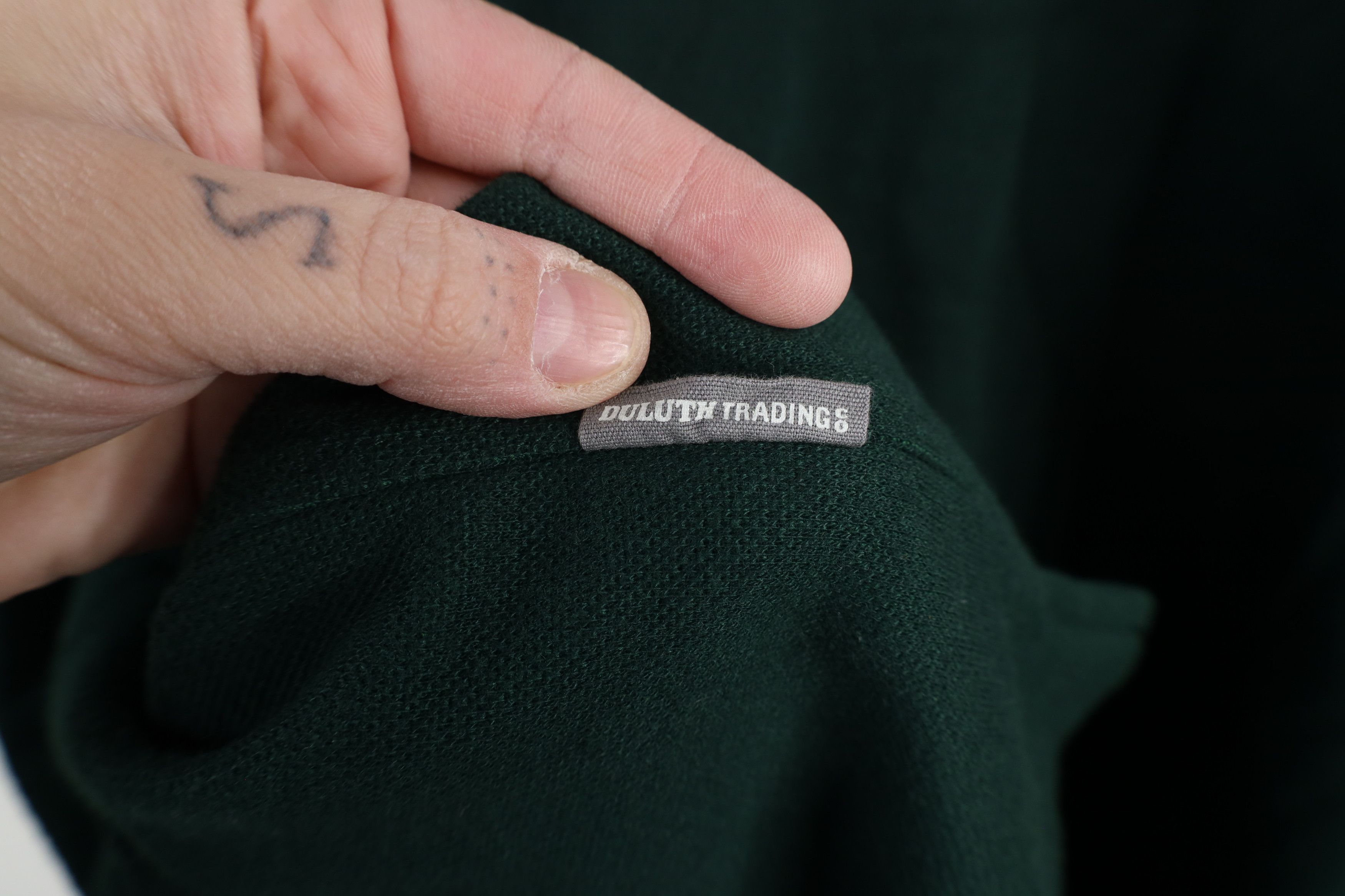 Duluth Trading Company × Vintage Duluth Trading Co Doubletime Thermal Knit Sweatshirt Green Size US XL / EU 56 / 4 - 11 Thumbnail