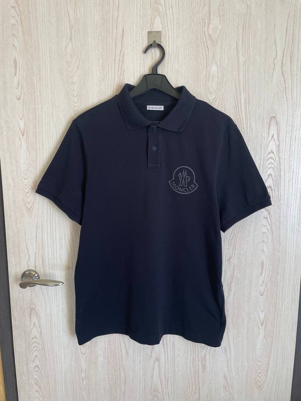 image of T-Shirt Moncler Big Logo Black, Men's (Size Medium)