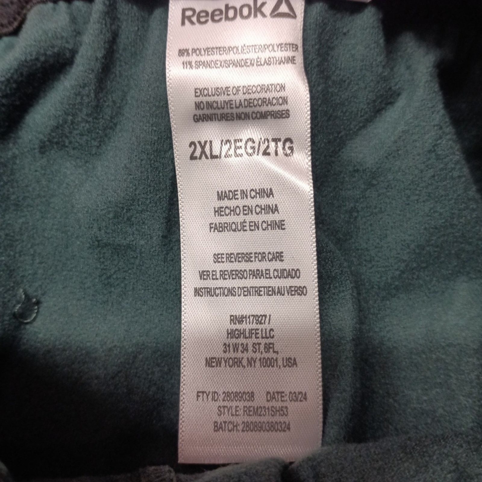 Reebok Reebok Men's 2XL Delta Core 9" Shorts Green Camo Slim Fit Size US 42 / EU 58 - 3 Thumbnail