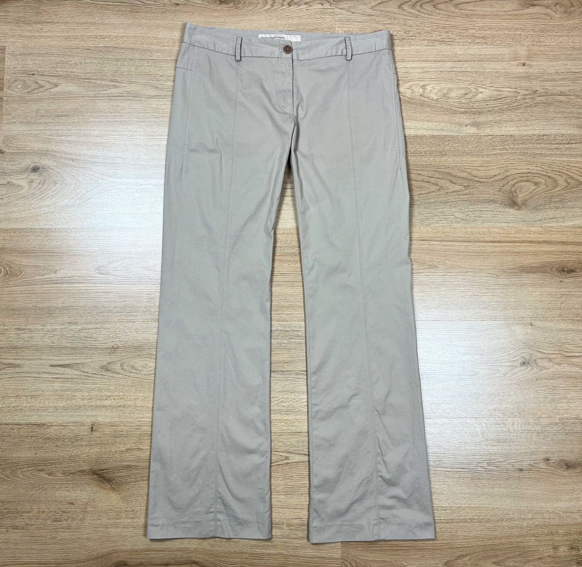 Marithe + Francois Girbaud Vintage Marithe Francois Girbaud Beige Pants Italy Y2K Size 34" / US 12 / IT 48 - 1 Thumbnail