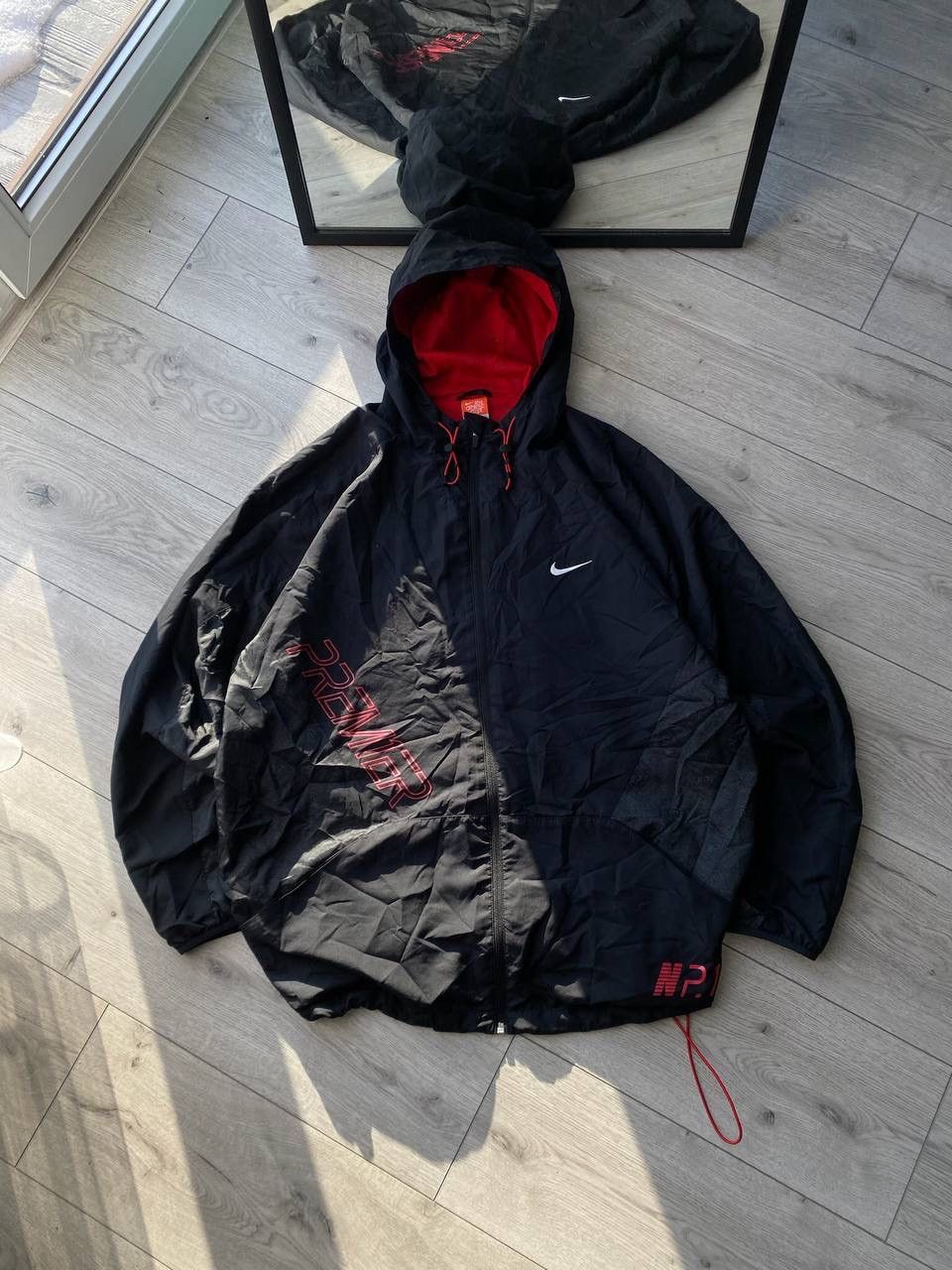 Nike Vintage Nike Premier Black Nylon Windstopper Jacket XL Y2K Size US XL / EU 56 / 4 - 2 Thumbnail