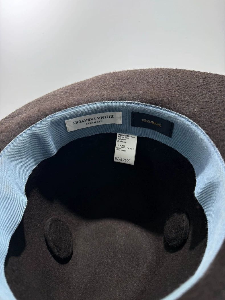 UNDERCOVER Horned Hat in Dark Brown