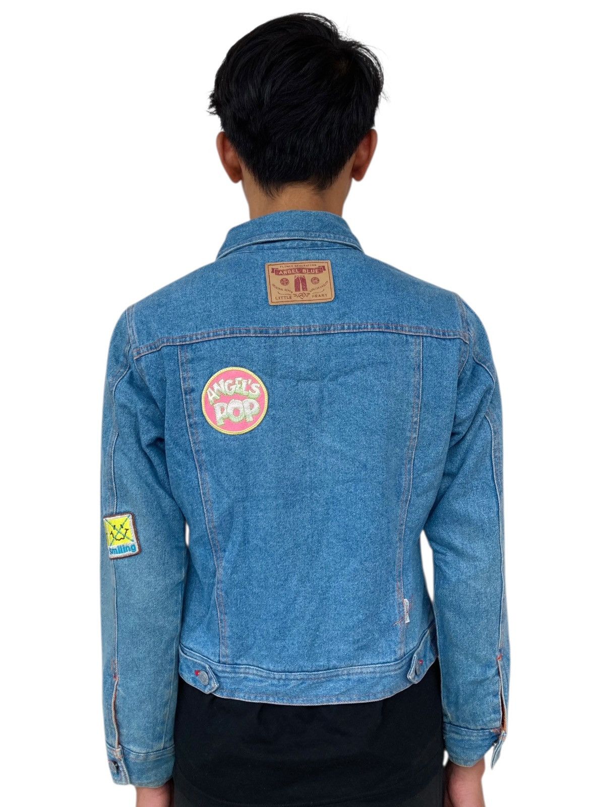 Angel Blue 2000s Angel Blue - Multipatch Hippie Style Denim Size M / US 6-8 / IT 42-44 - 2 Thumbnail