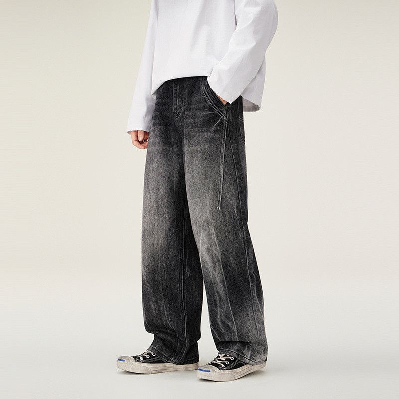 Japanese Brand American men's lightning straight leg loose casual jeans Size US 32 / EU 48 - 4 Thumbnail