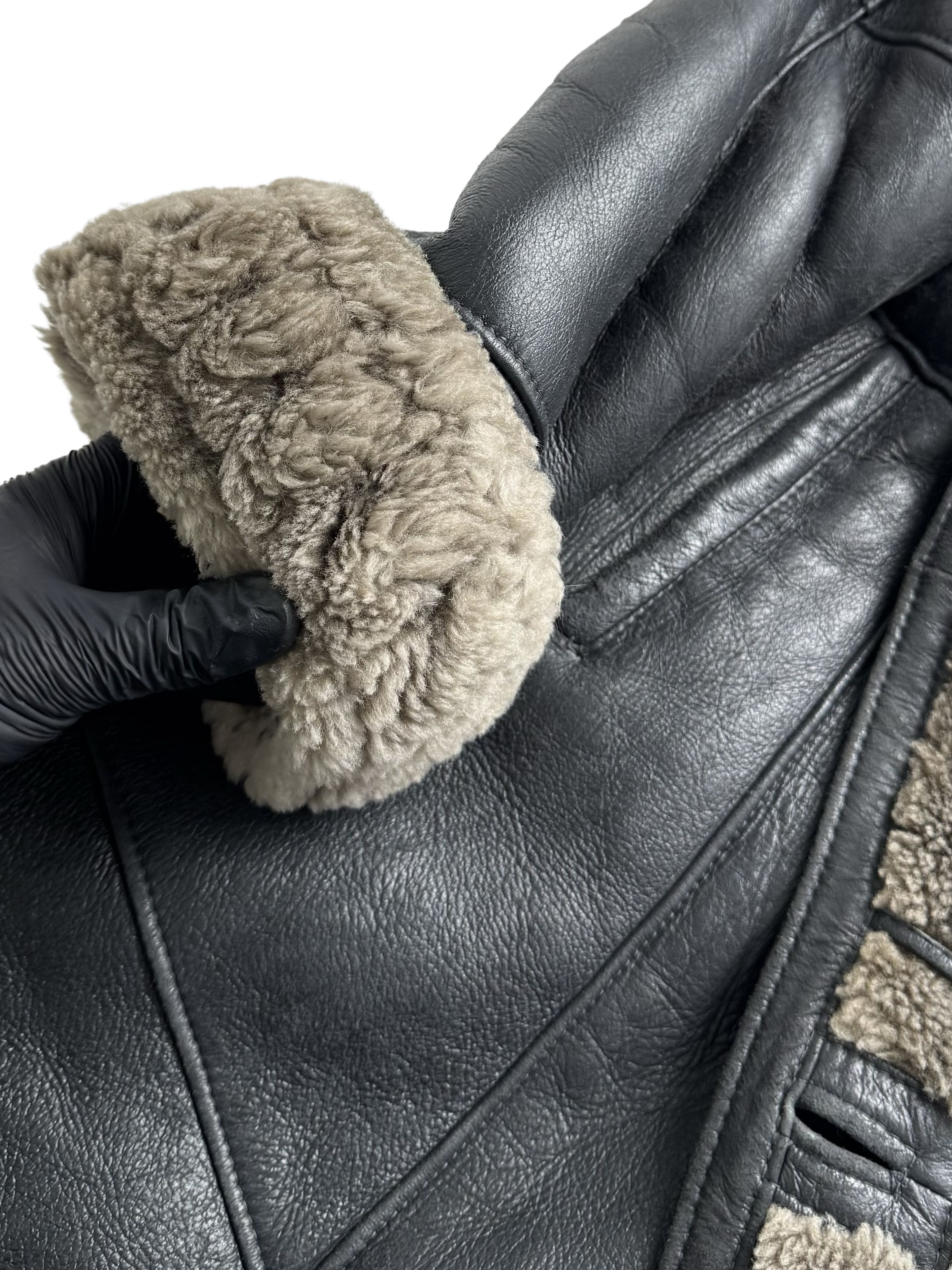 Vintage Vintage Real Sheepskin Hooded Coat Size L / US 10 / IT 46 - 16 Thumbnail