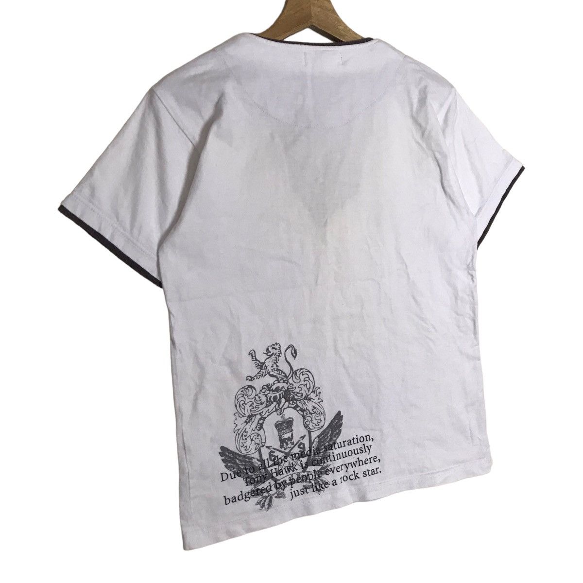 Vintage Tony Hawks Drawstring Neck Skater Tee Shirt